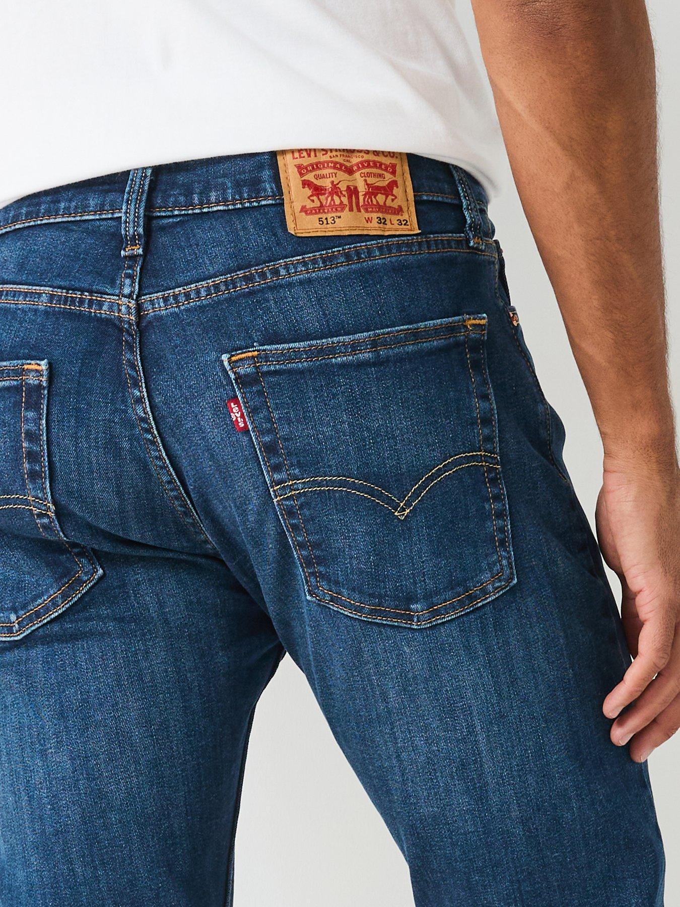  image of levis-513-slim-straight-fit-jeans-tree-topper-adv-blue