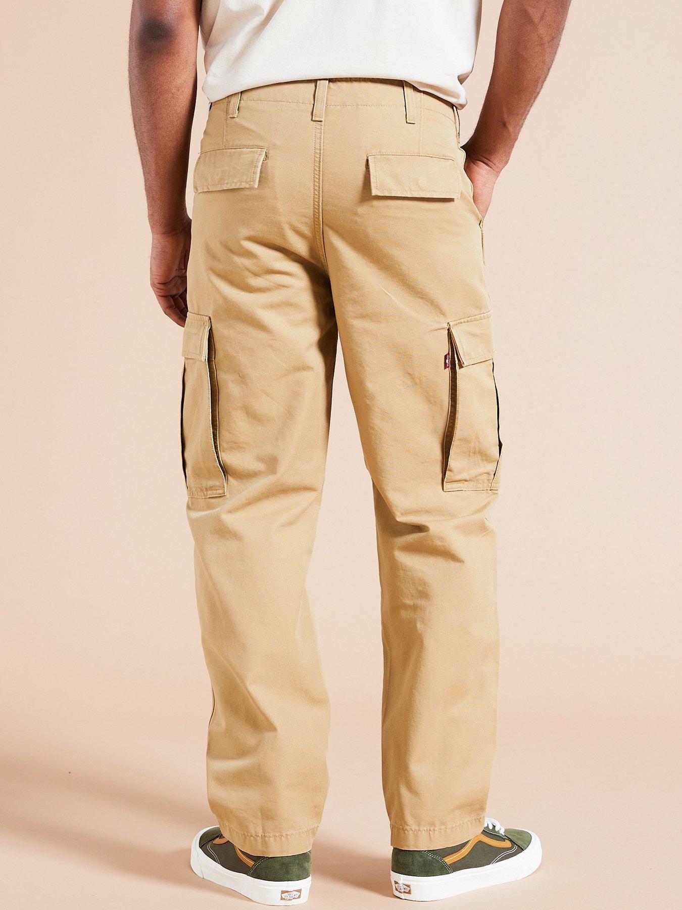 Levi s XX Straight Leg Cargo Trousers Light Brown littlewoods
