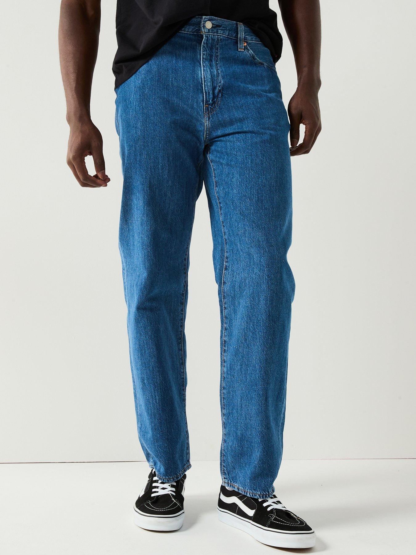 undefined Levis 568® Loose Straight Fit Lightweight Linen+ Denim Jeans - Tailored Scholar - Blue