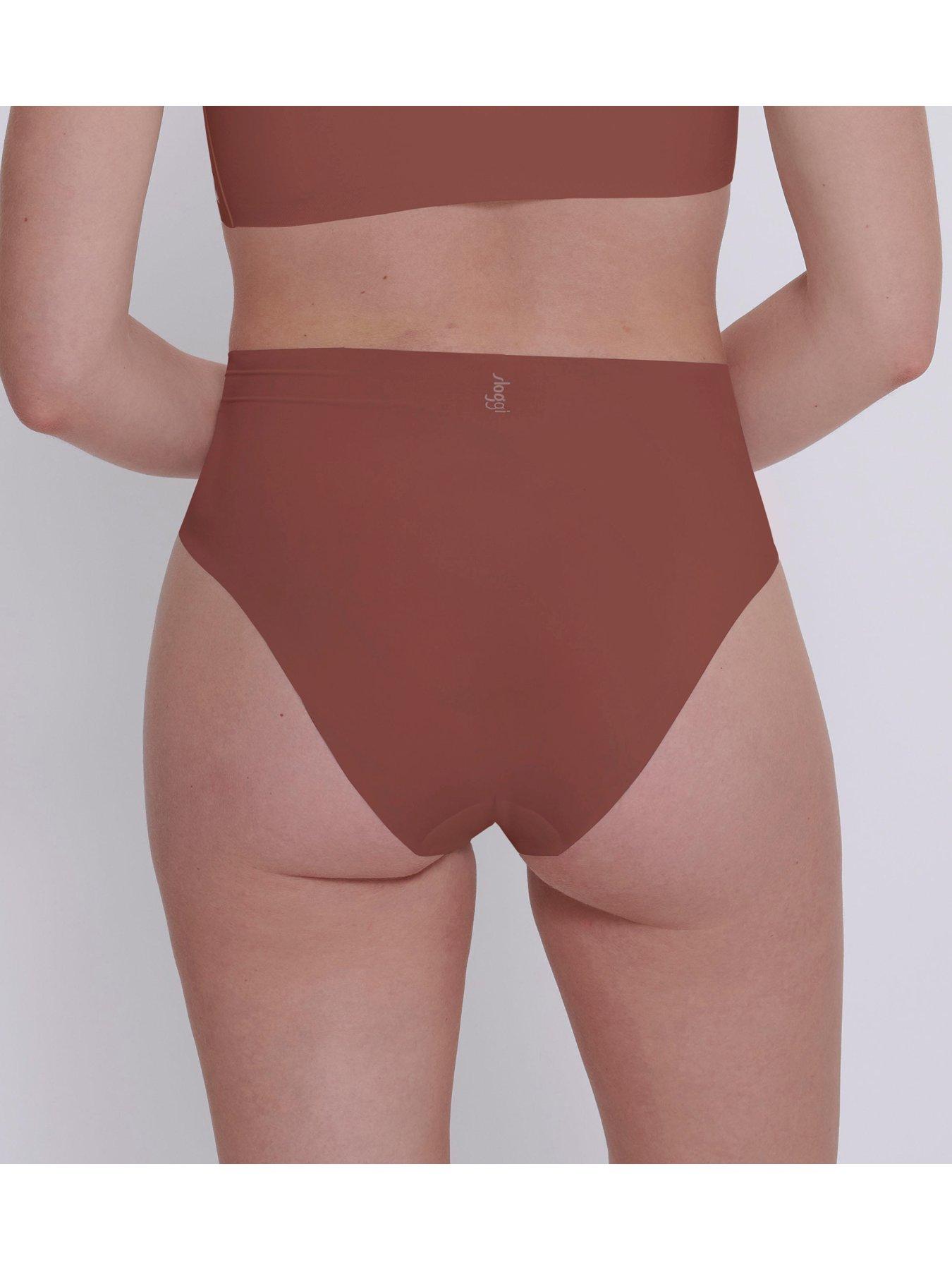  image of sloggi-zero-feel-20-high-waist-briefs-burnt-henna-brown
