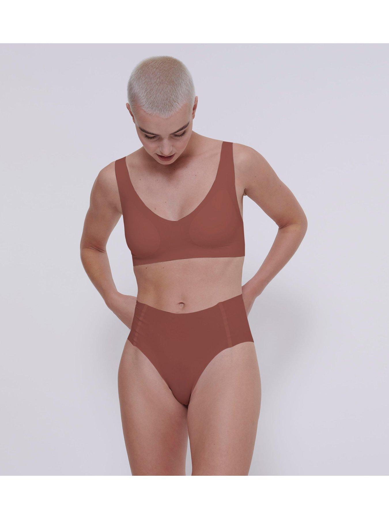  image of sloggi-zero-feel-20-high-waist-briefs-burnt-henna-brown