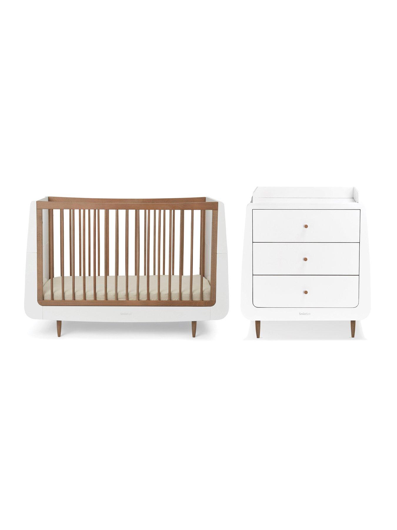 Snuz SnuzKot 2 Piece Nursery Furniture Set The Natural Edit Walnut