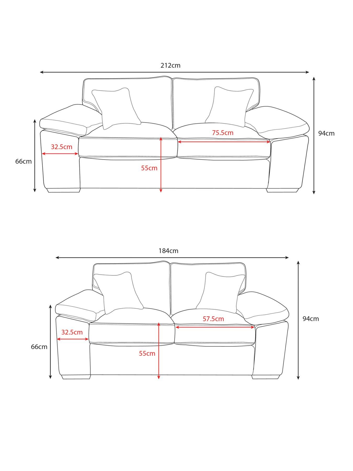 Image 2 of 2 of The Very Collection Dexter 3 Seater + 2 Seater Sofas (Buy and SAVE!) - Stone&nbsp;- Made to Order in the UK - FSC&reg; Certified