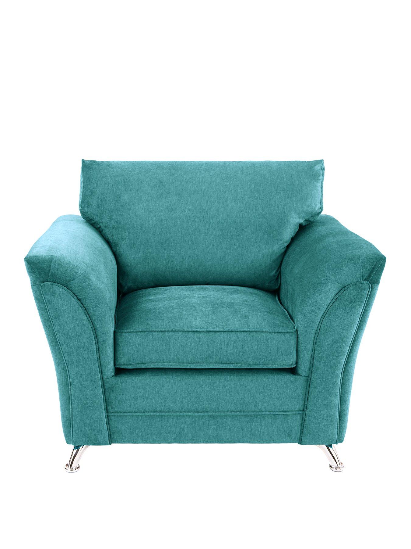  image of very-home-dury-fabric-armchair-teal-fscreg-certified