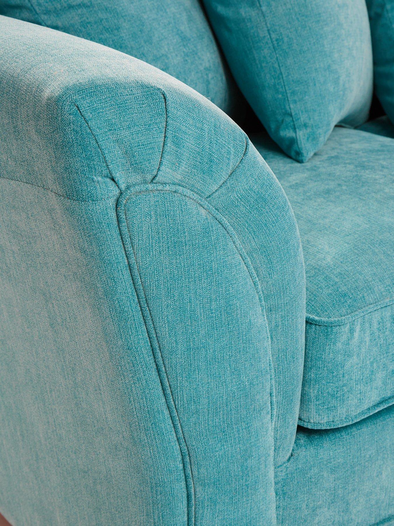 image of very-home-dury-fabric-armchair-teal-fscreg-certified
