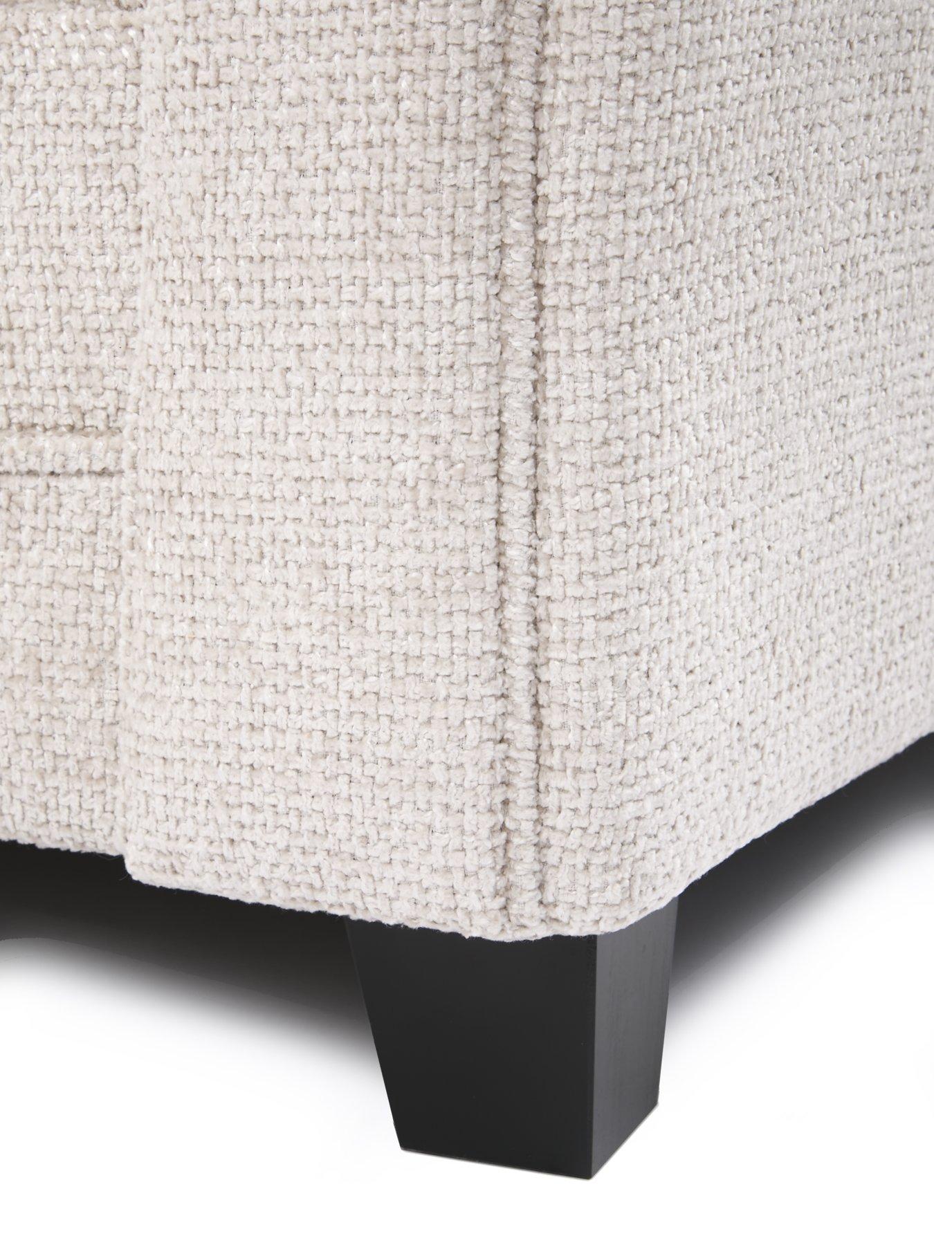 Image 4 of 7 of The Very Collection Dury Chunky Weave 2 Seater Scatterback Sofa - Natural - FSC&reg; Certified
