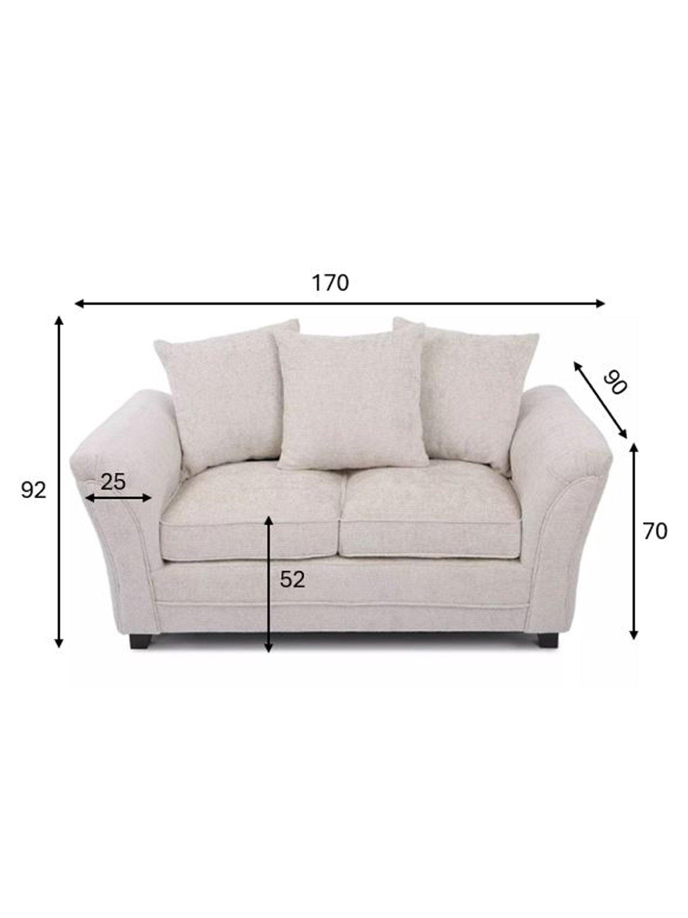 Image 6 of 7 of The Very Collection Dury Chunky Weave 2 Seater Scatterback Sofa - Natural - FSC&reg; Certified