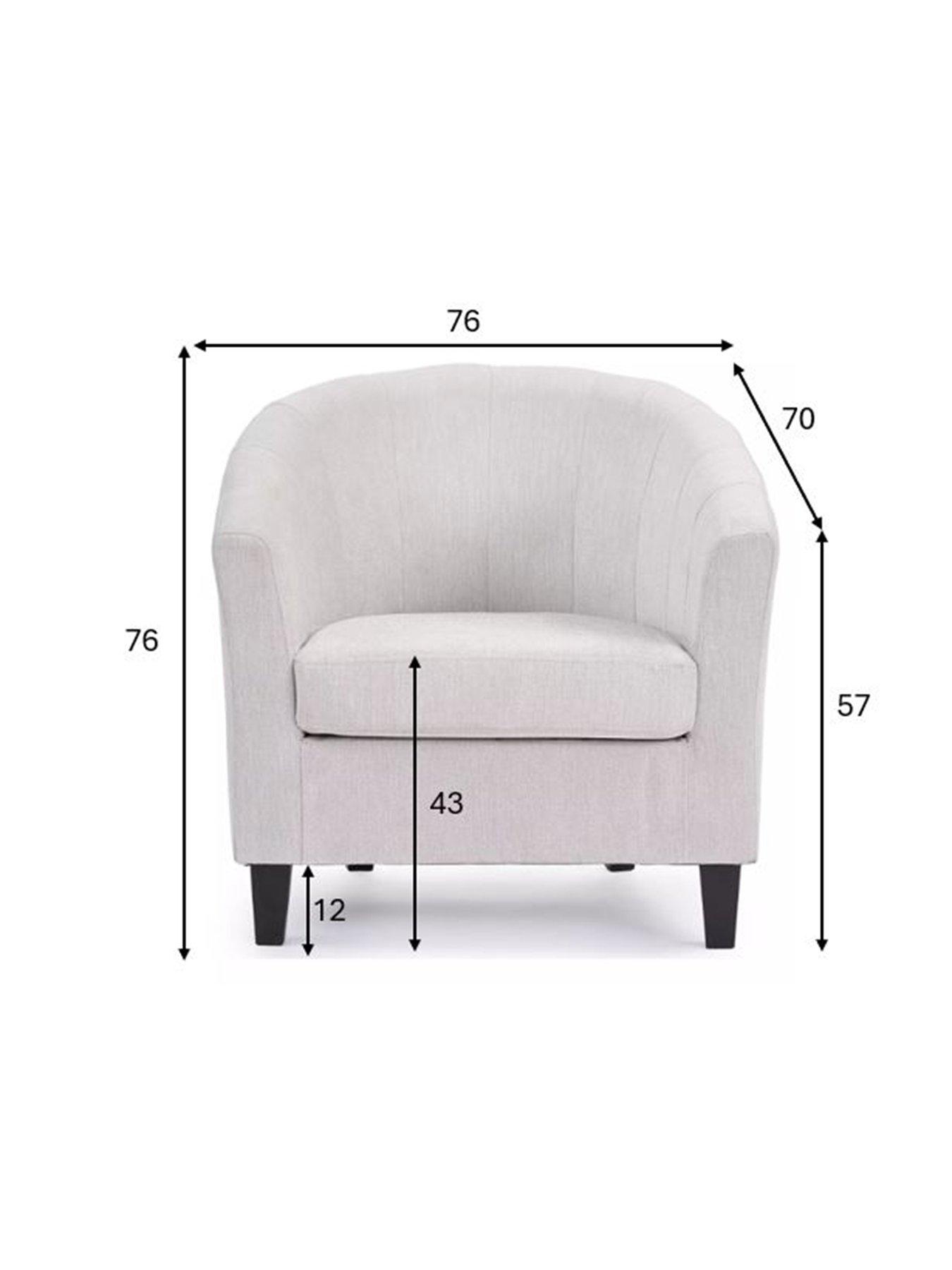 Image 6 of 7 of The Very Collection Regal Fabric Tub Chair&nbsp;- FSC&reg; Certified