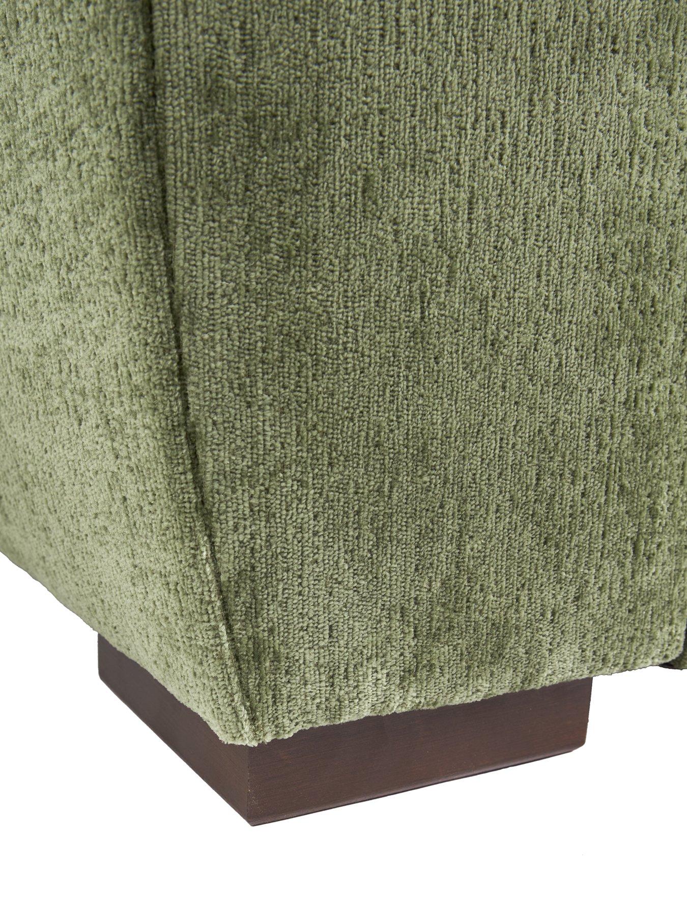 Image 5 of 7 of The Very Collection Salerno Standard Back 4 Seater Fabric Sofa &ndash; Olive Green - FSC&reg; Certified