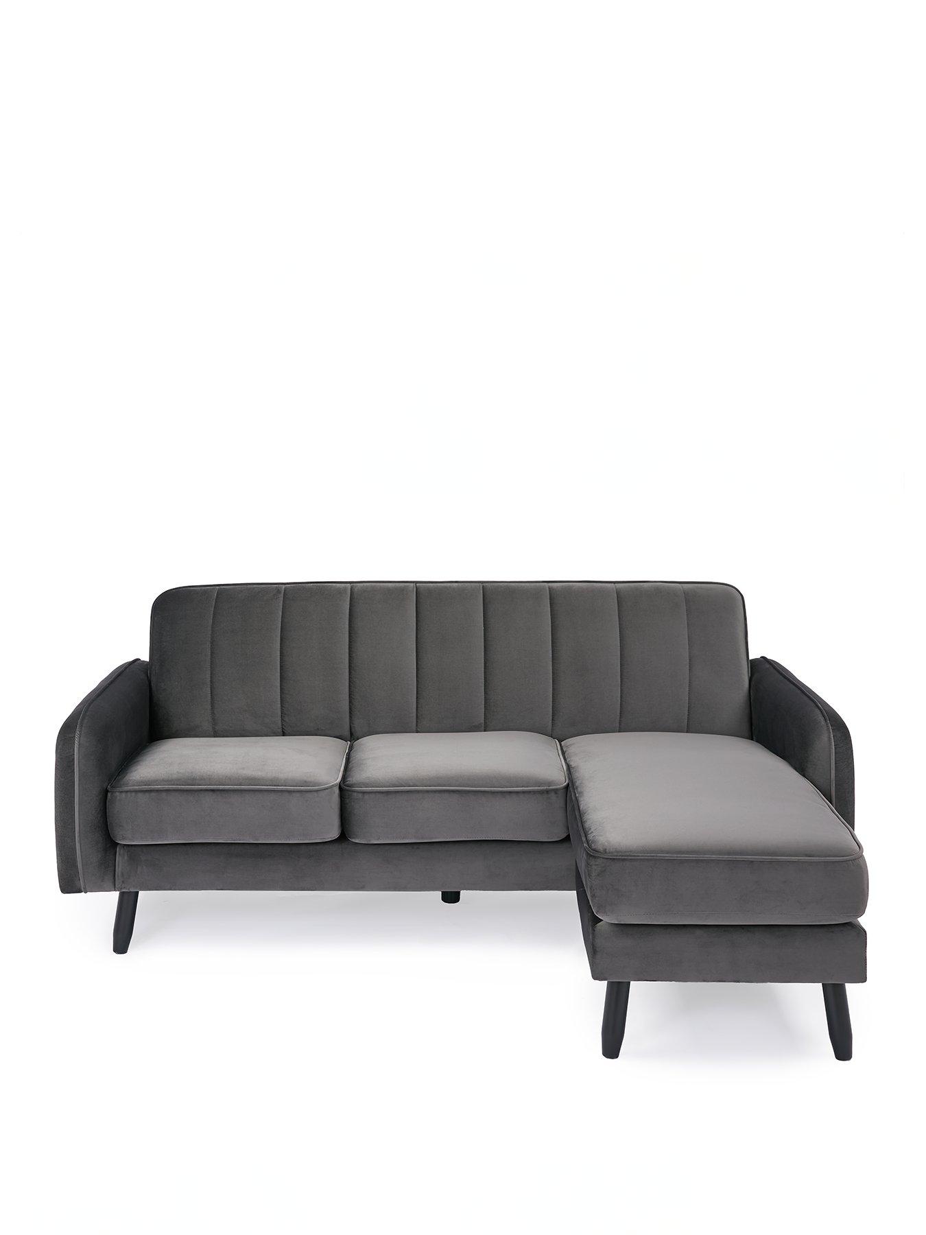 Image 2 of 7 of The Very Collection Jennifer Compact Reversible Fabric&nbsp;Chaise&nbsp;- FSC&reg; Certified
