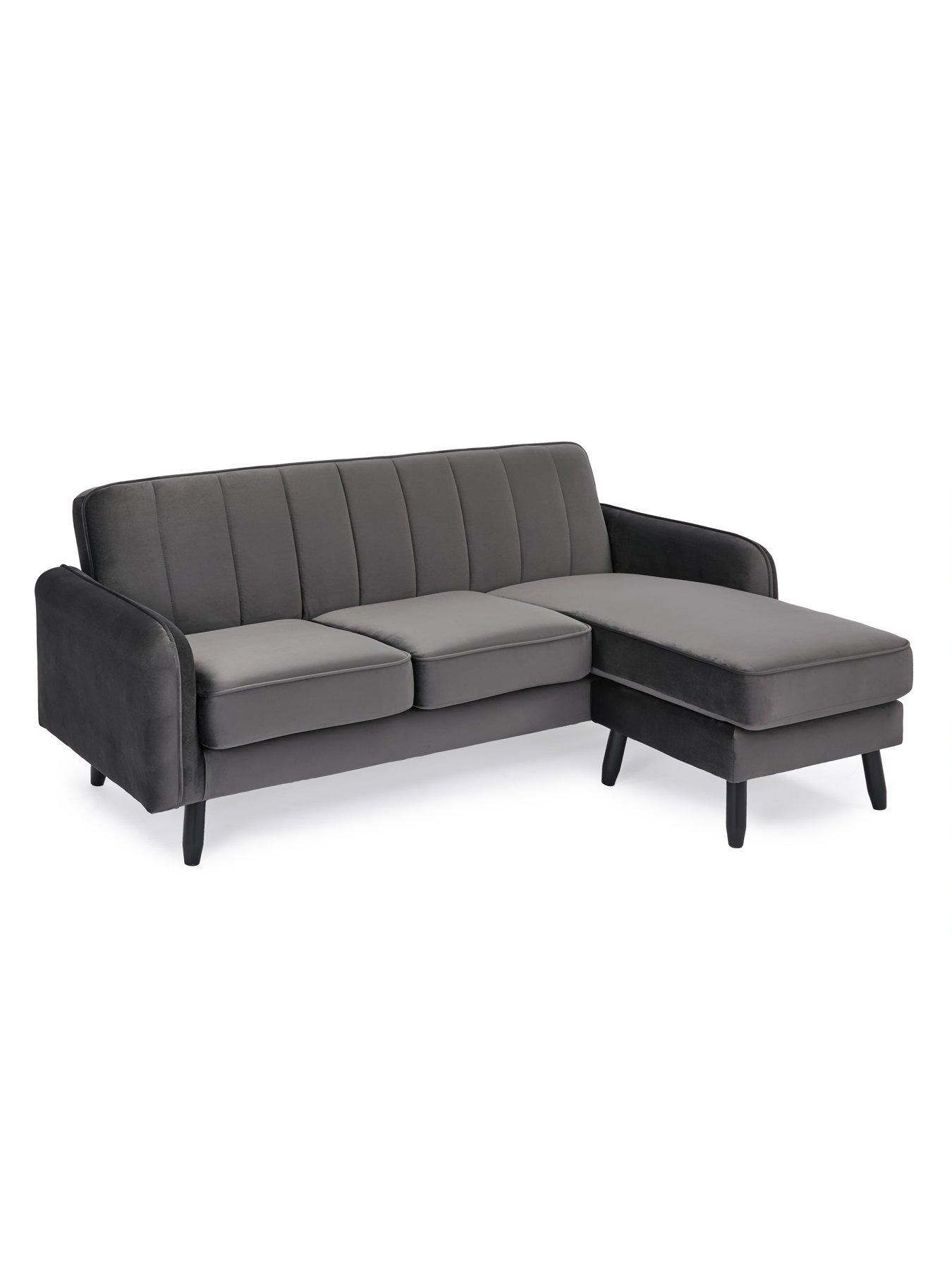 Image 3 of 7 of The Very Collection Jennifer Compact Reversible Fabric&nbsp;Chaise&nbsp;- FSC&reg; Certified