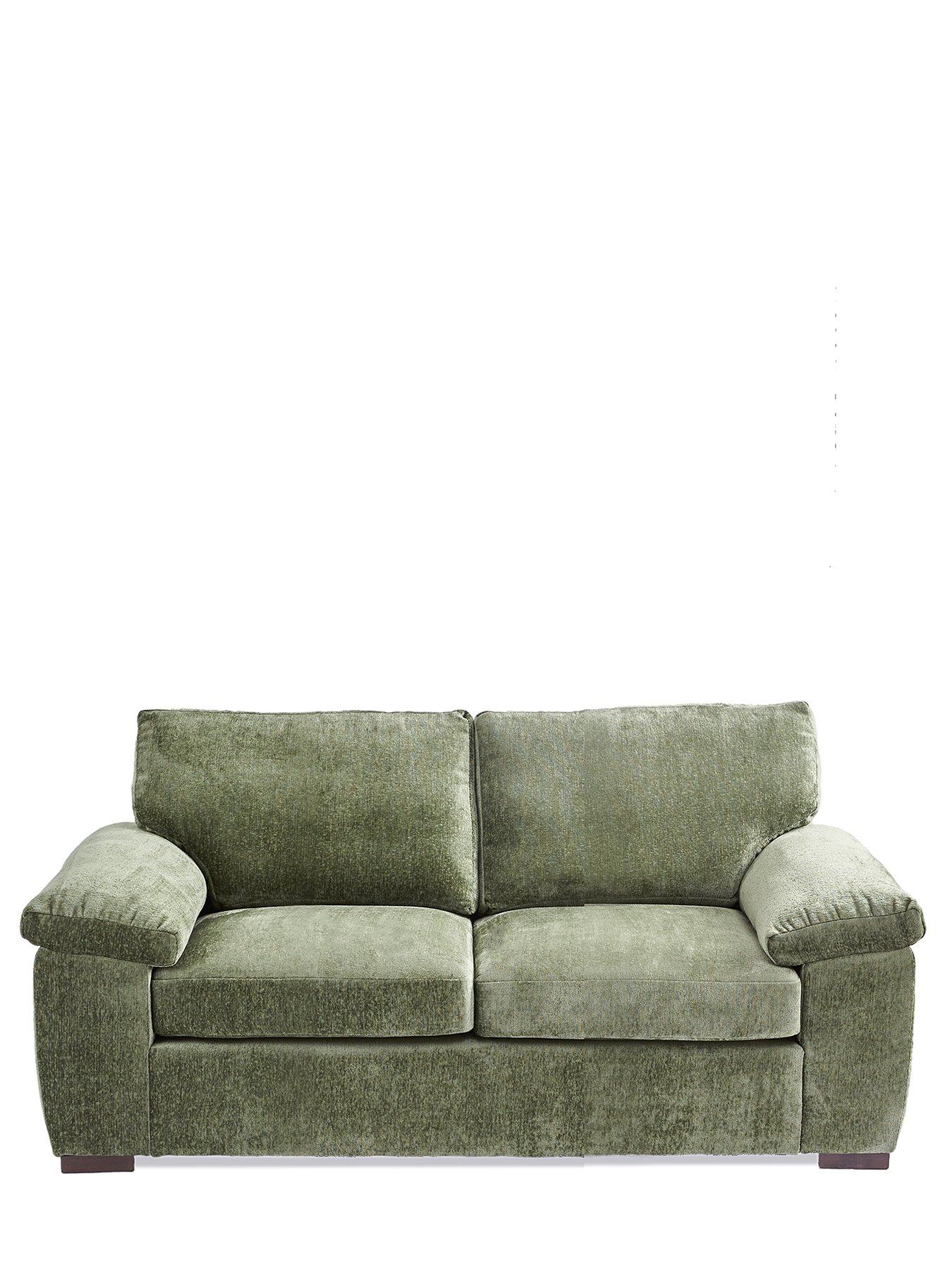 Image 2 of 7 of The Very Collection Salerno Standard Back 2 Seater Fabric Sofa &ndash; Olive Green - FSC&reg; Certified