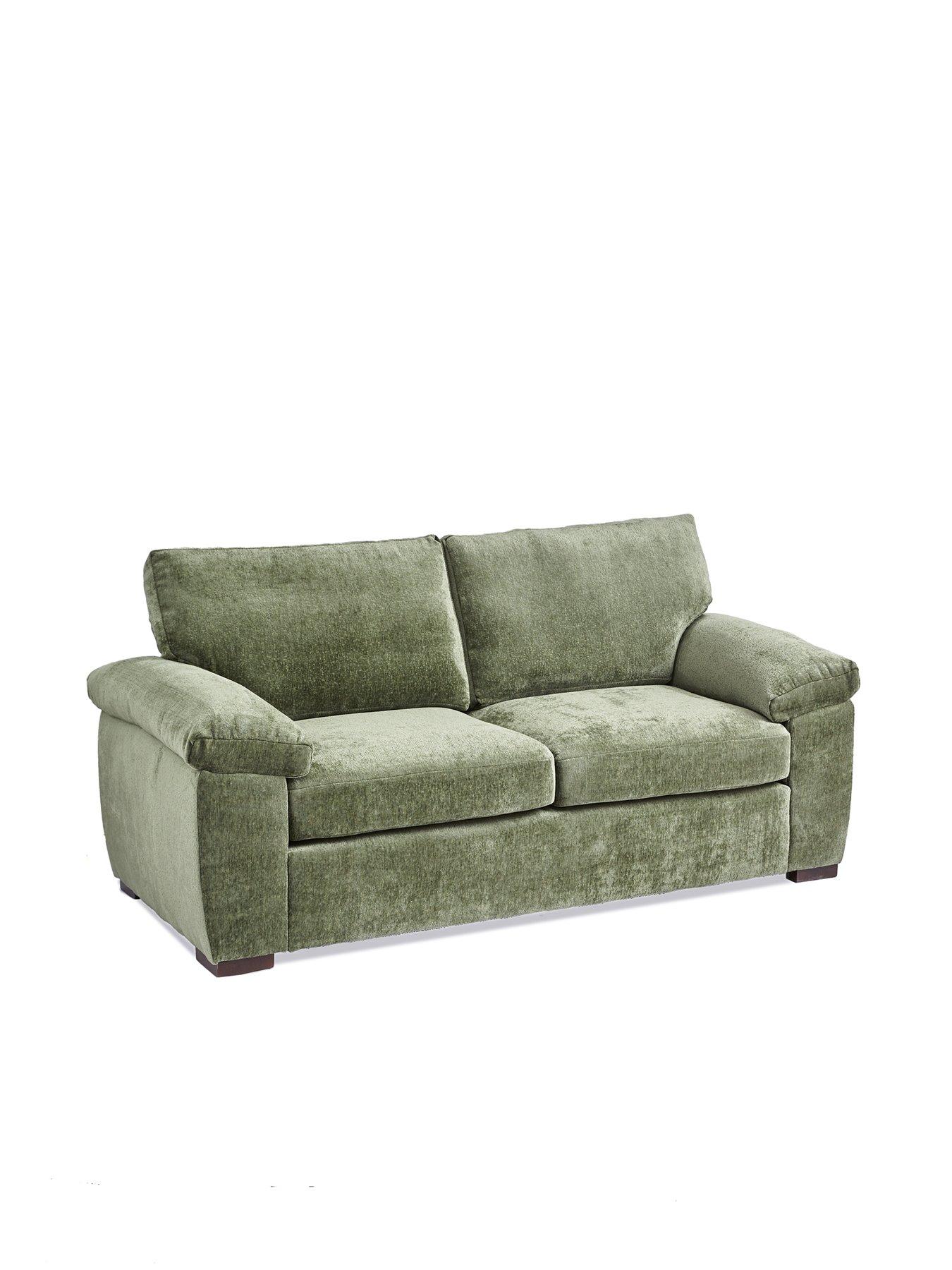 Image 3 of 7 of The Very Collection Salerno Standard Back 2 Seater Fabric Sofa &ndash; Olive Green - FSC&reg; Certified