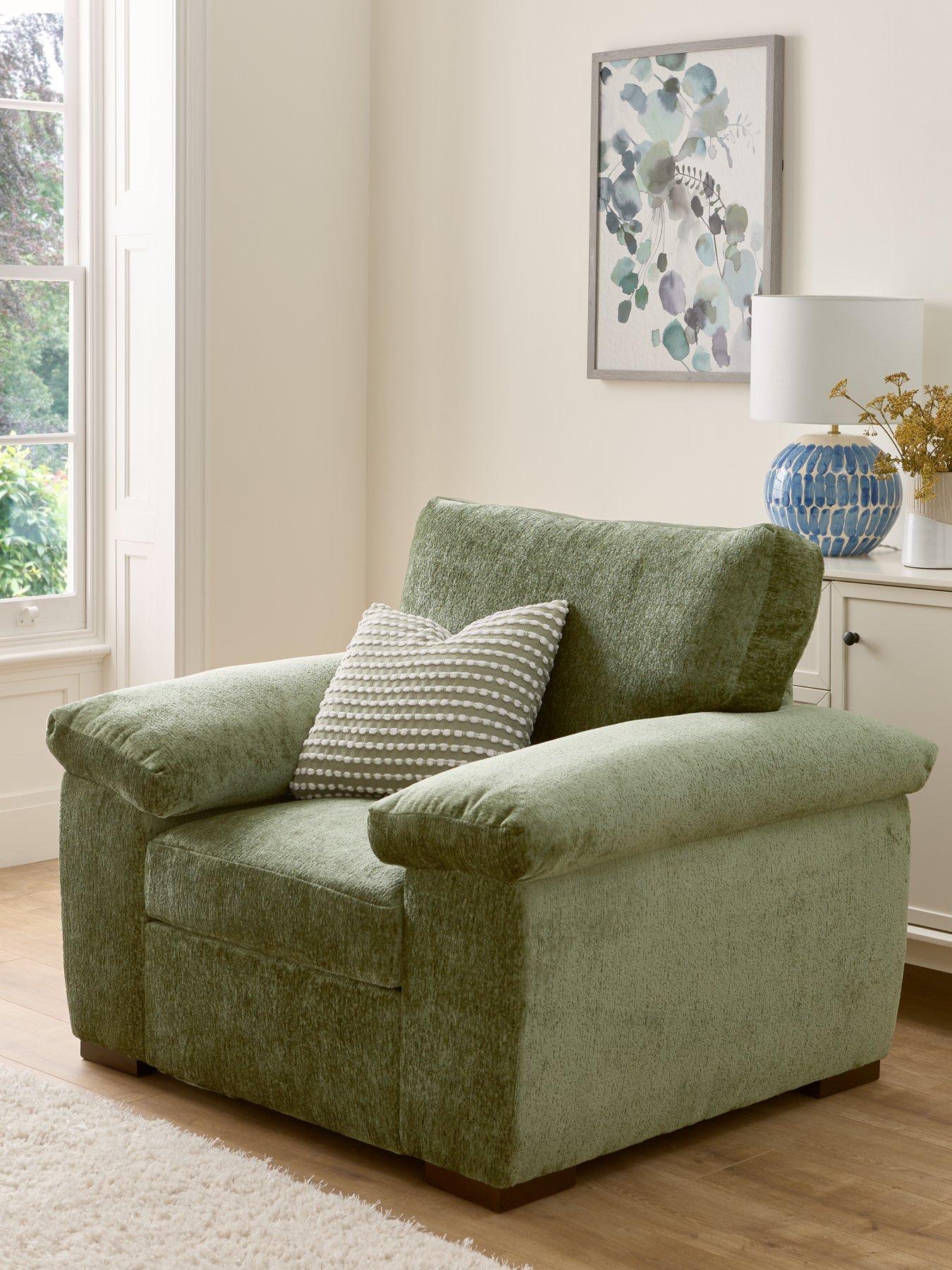 Image 1 of 7 of Very Home Salerno Chair - Olive Green - FSC&reg; Certified