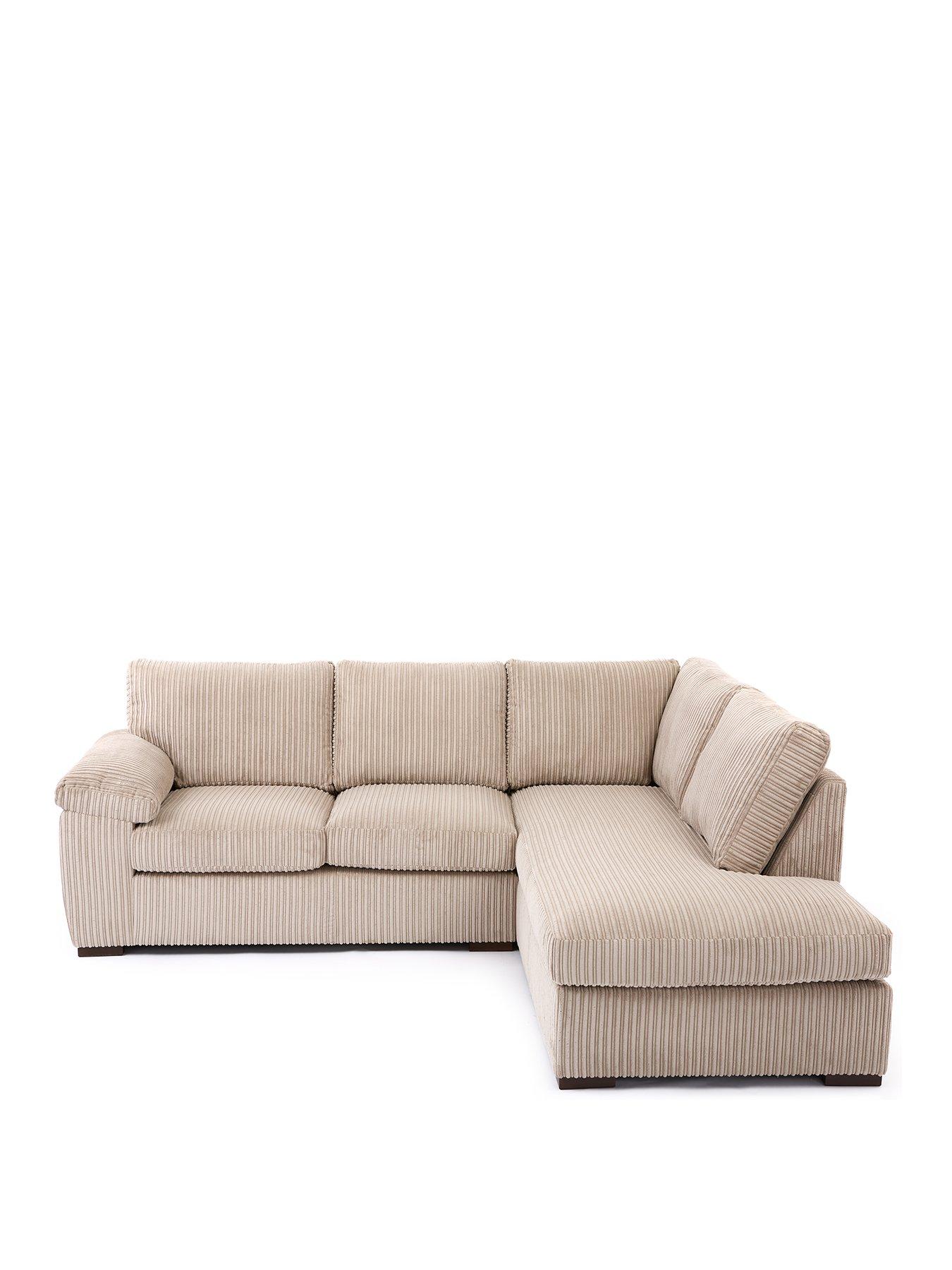  image of very-home-amalfinbspstandard-back-right-hand-fabric-corner-chaise-sofa-cream-fscreg-certified