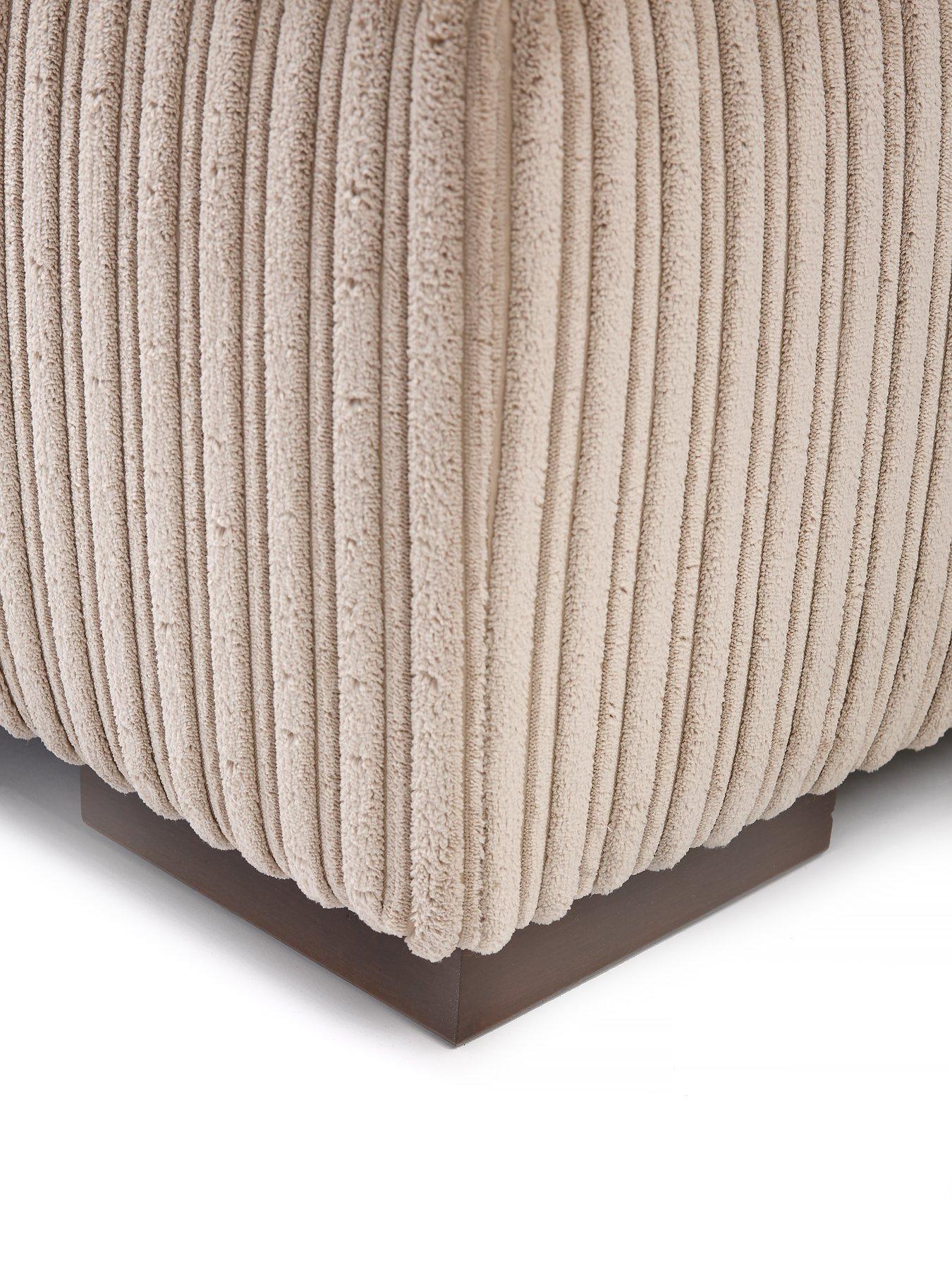  image of very-home-amalfinbspstandard-back-right-hand-fabric-corner-chaise-sofa-cream-fscreg-certified