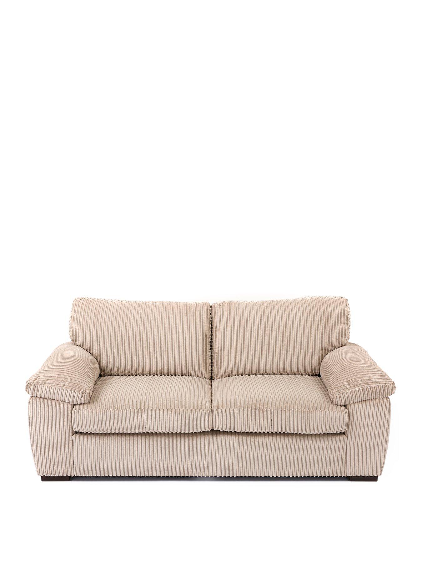  image of very-home-amalfi-standard-back-2-seater-fabric-sofa-cream-fscreg-certified