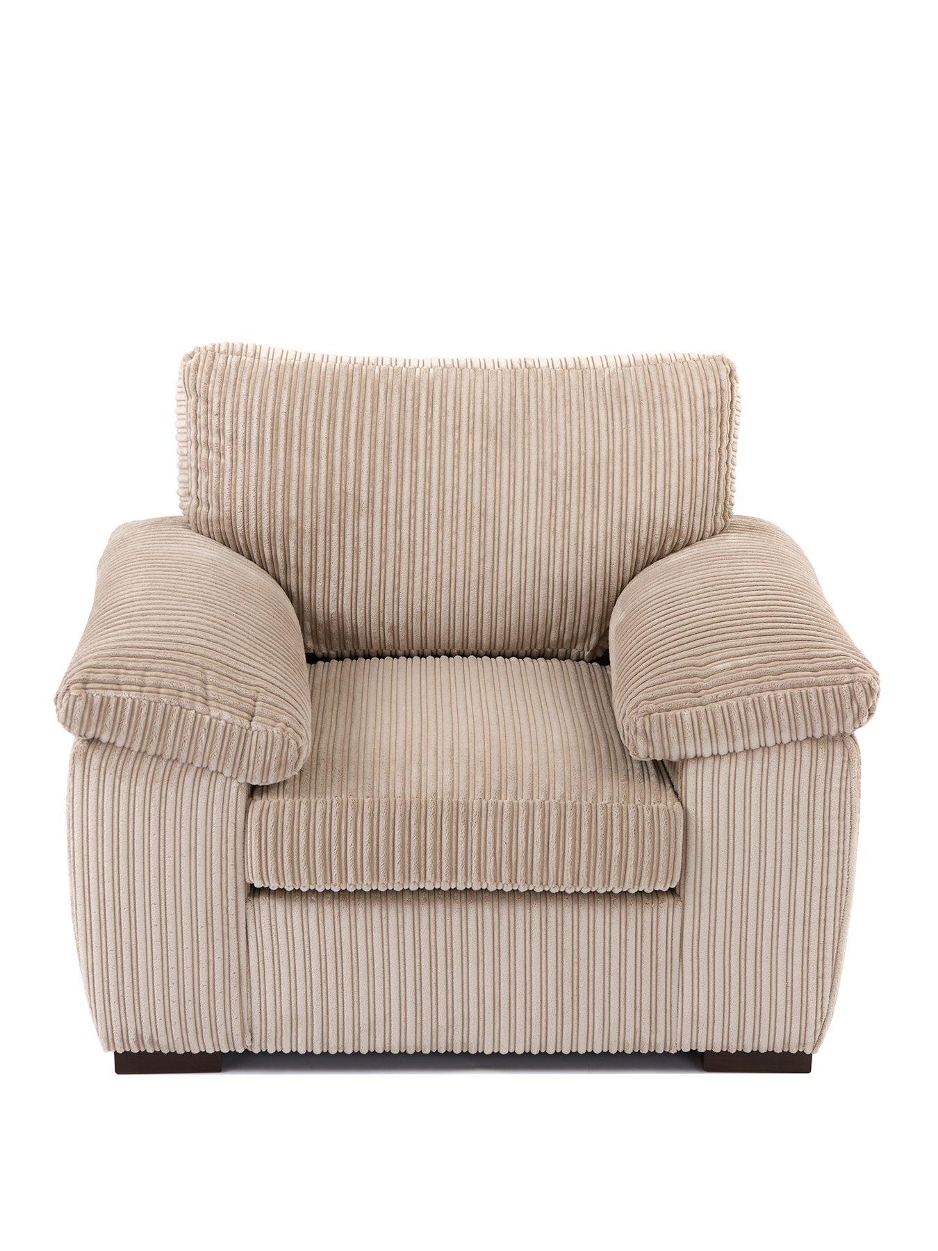 Image 2 of 7 of Very Home Amalfi Fabric Armchair - Cream - FSC&reg; Certified