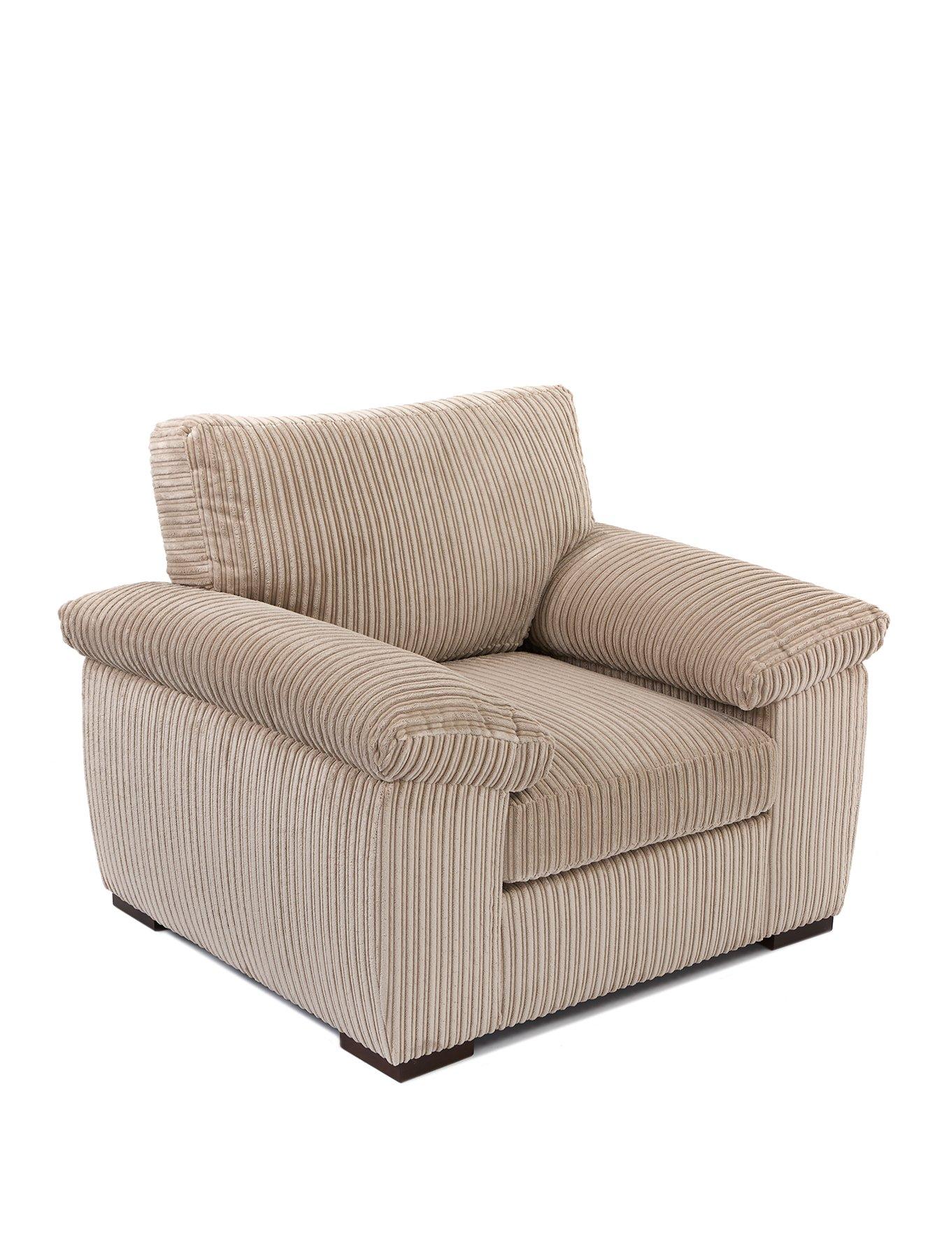 Image 3 of 7 of Very Home Amalfi Fabric Armchair - Cream - FSC&reg; Certified