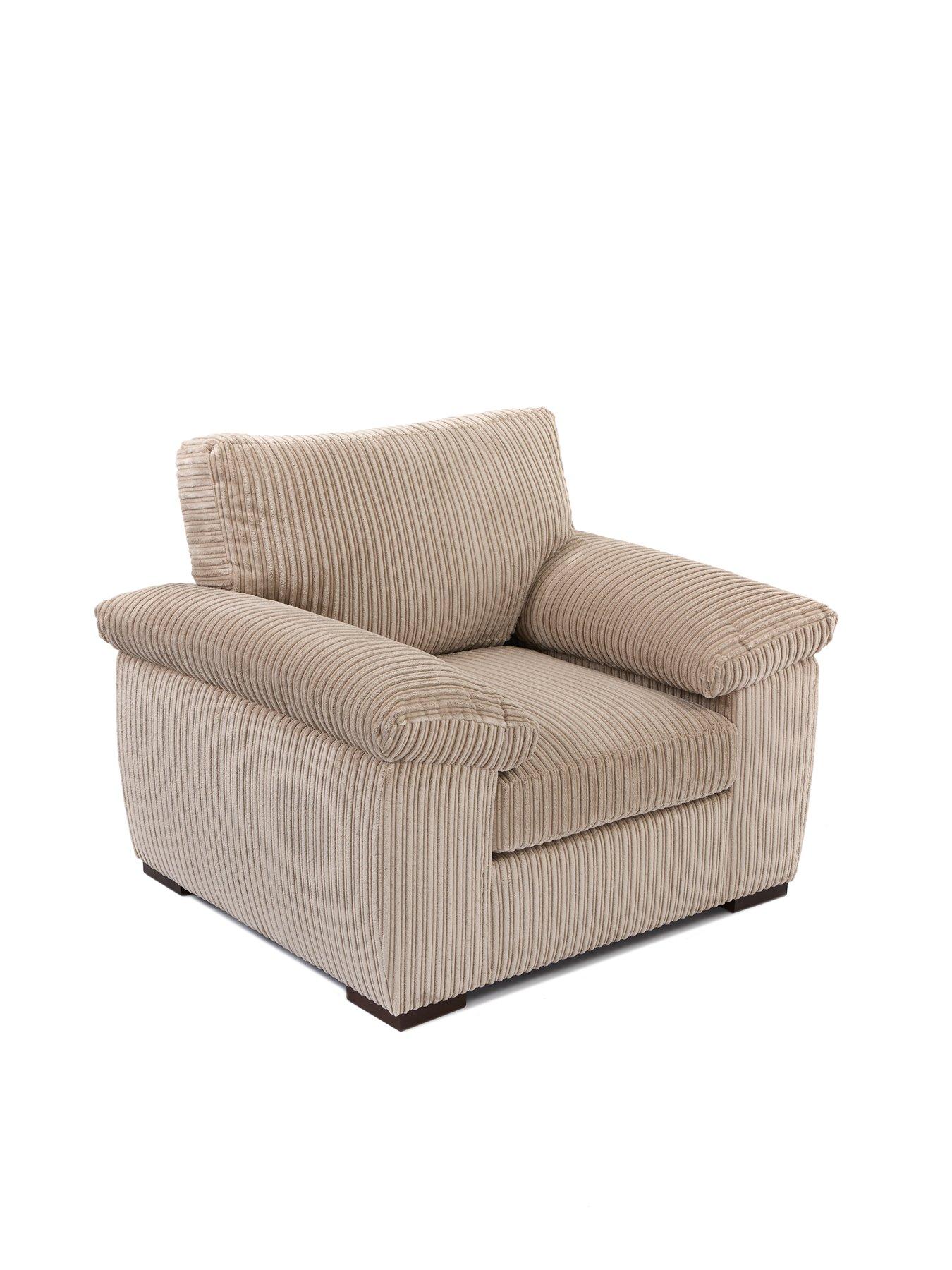 Image 3 of 7 of The Very Collection Amalfi Fabric Armchair - Cream - FSC&reg; Certified