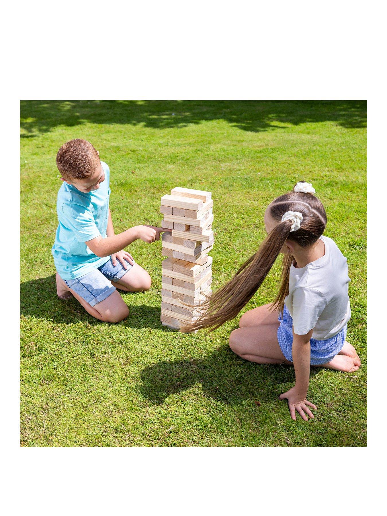 Grasshopper Games Giant Wooden Stack 'N' Fall Game