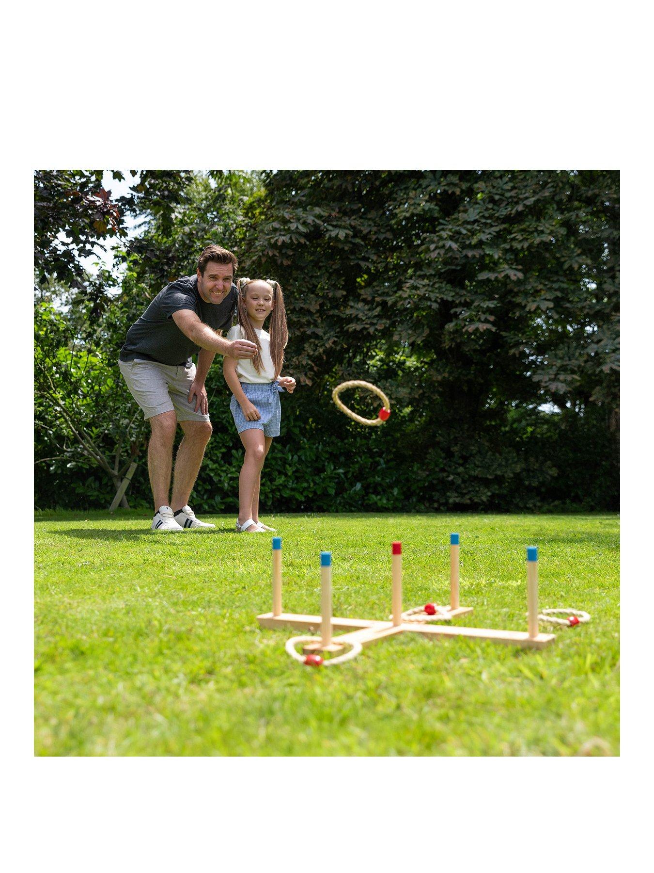 Image 1 of 6 of Grasshopper Games Ring Toss Wooden Garden Set