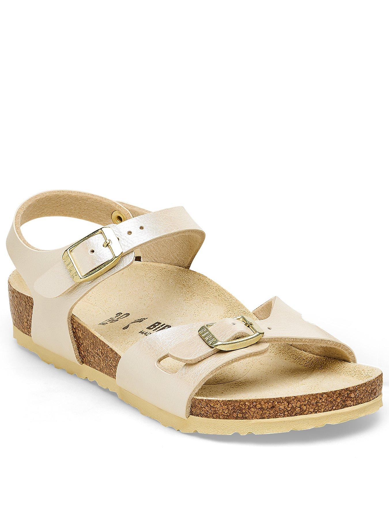 Birkenstock Kids Rio Graceful Pearl White Sandal