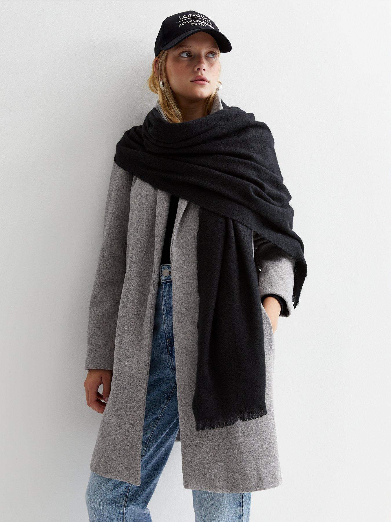 New Look Black Plain Scarf | littlewoods.com