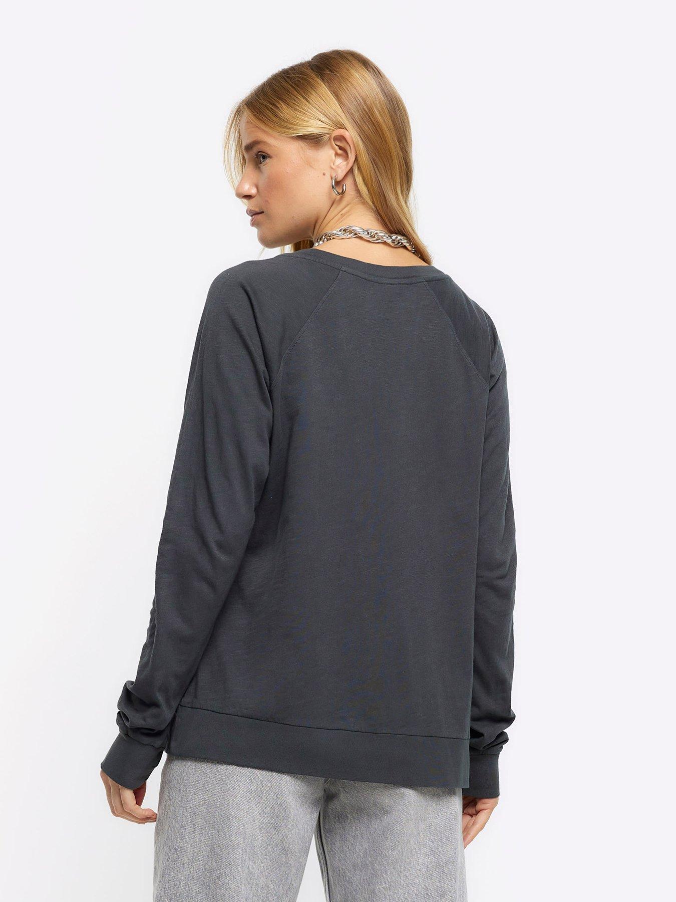 River island best sale long t shirt