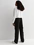  image of new-look-915-girls-black-straight-leg-cargo-pocket-trousers