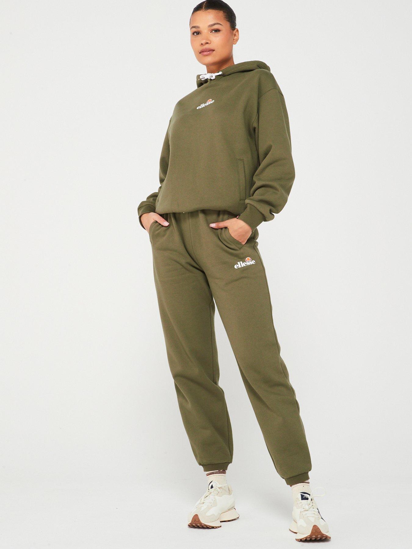 Ellesse green tracksuit on sale