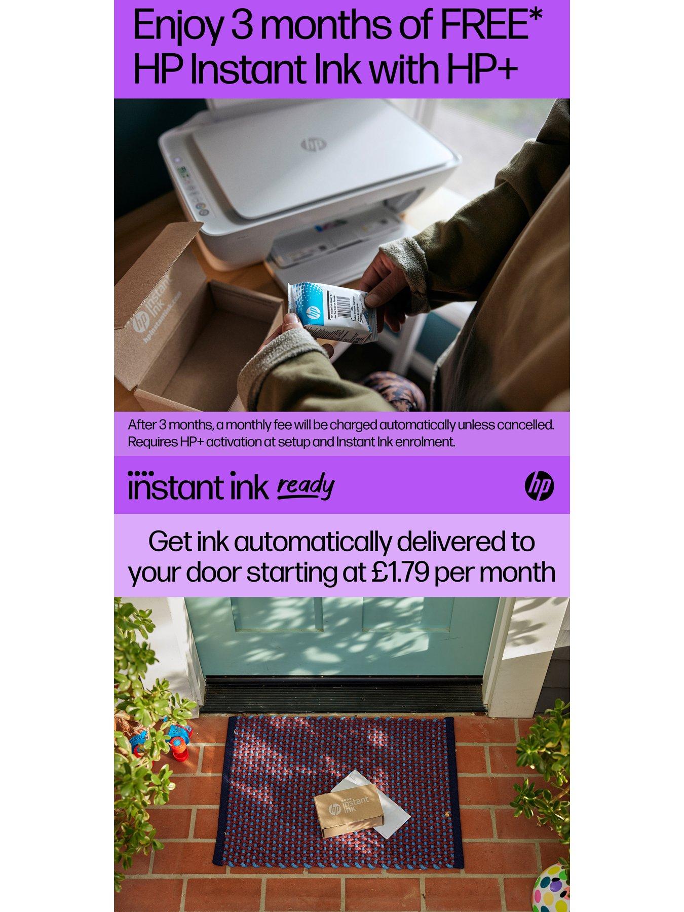 Image 4 of 8 of HP DeskJet 2820e All-in-One Wireless Colour Printer with 3 months of Instant Ink Included with HP+ - Cement