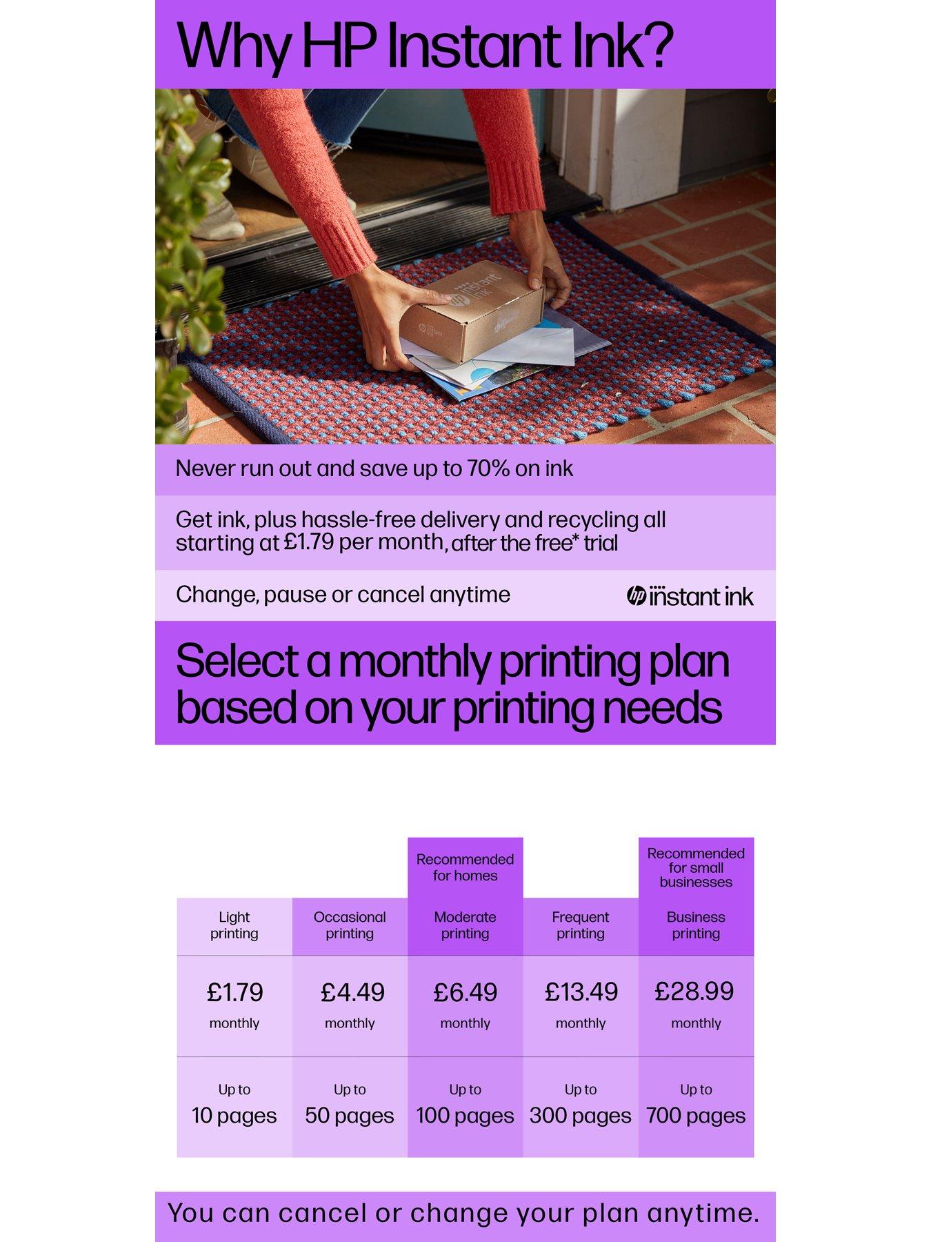 Image 5 of 8 of HP DeskJet 2820e All-in-One Wireless Colour Printer with 3 months of Instant Ink Included with HP+ - Cement