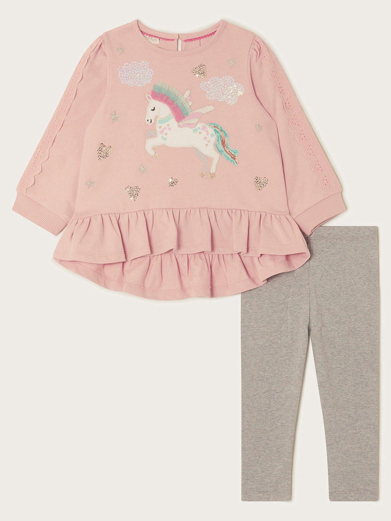 River Island Girls Sweatshirt And Joggers Set - Pink