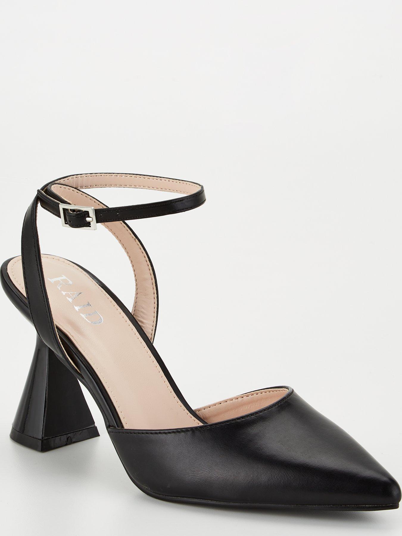 Raid Carmello Heel Detail Ankle Strap Sandal Black littlewoods