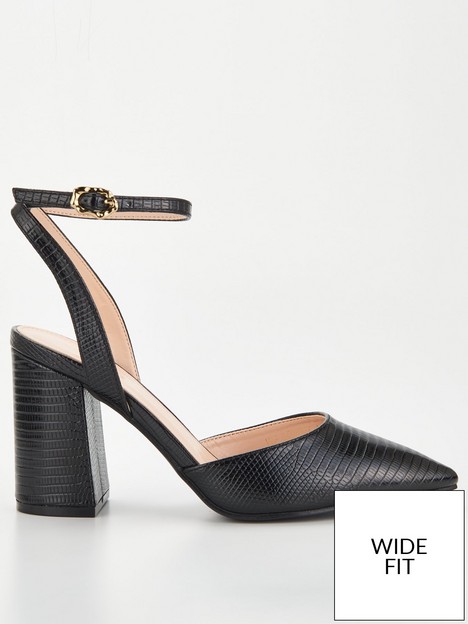 raid-wide-fitting-pointed-front-heeled-sandal-black-lizzard