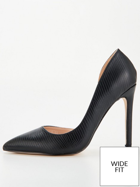 raid-wide-fitting-lizzard-high-heeled-court-shoe-black