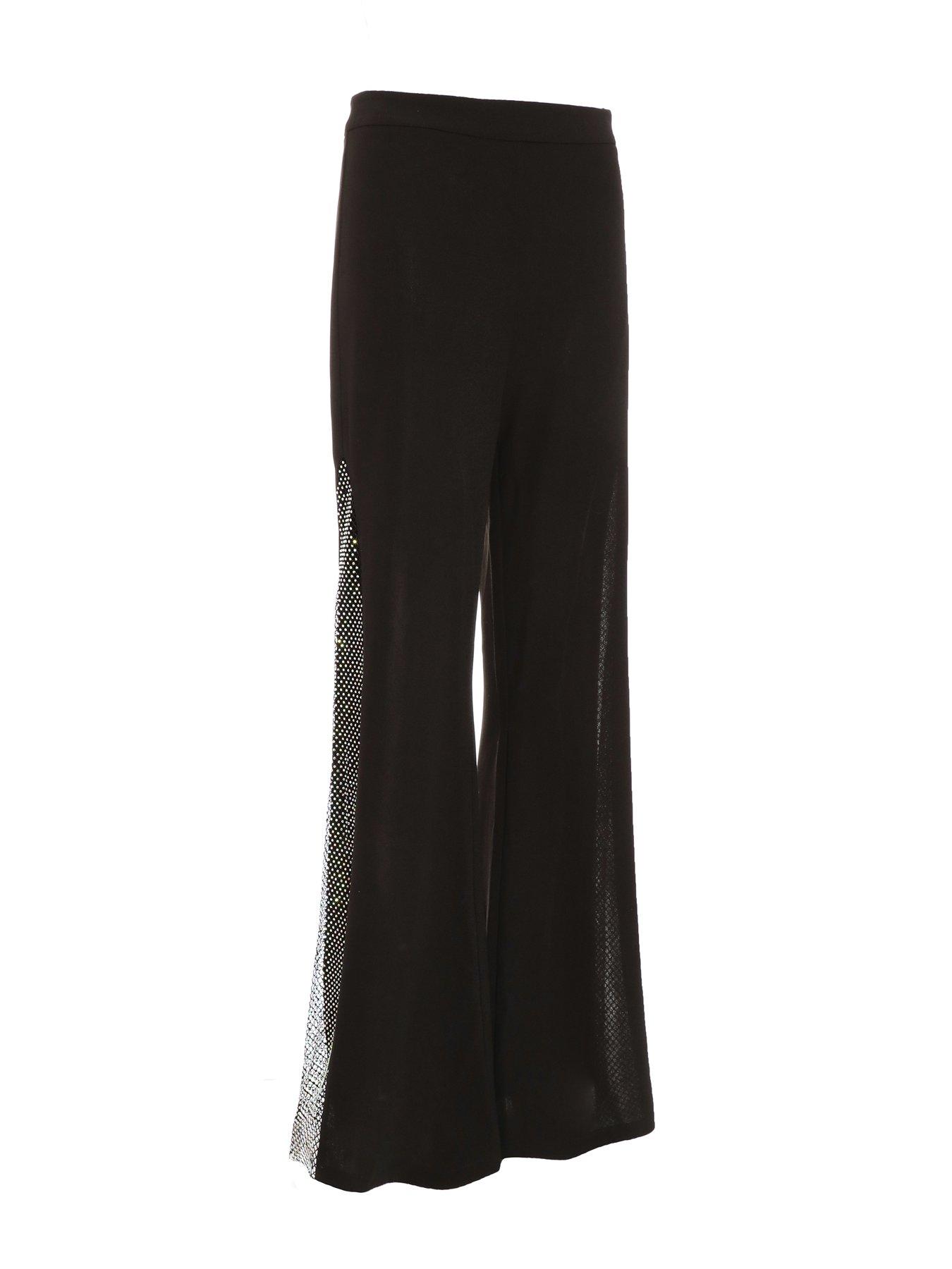 Quiz Stone High Waisted Wide Leg Trousers