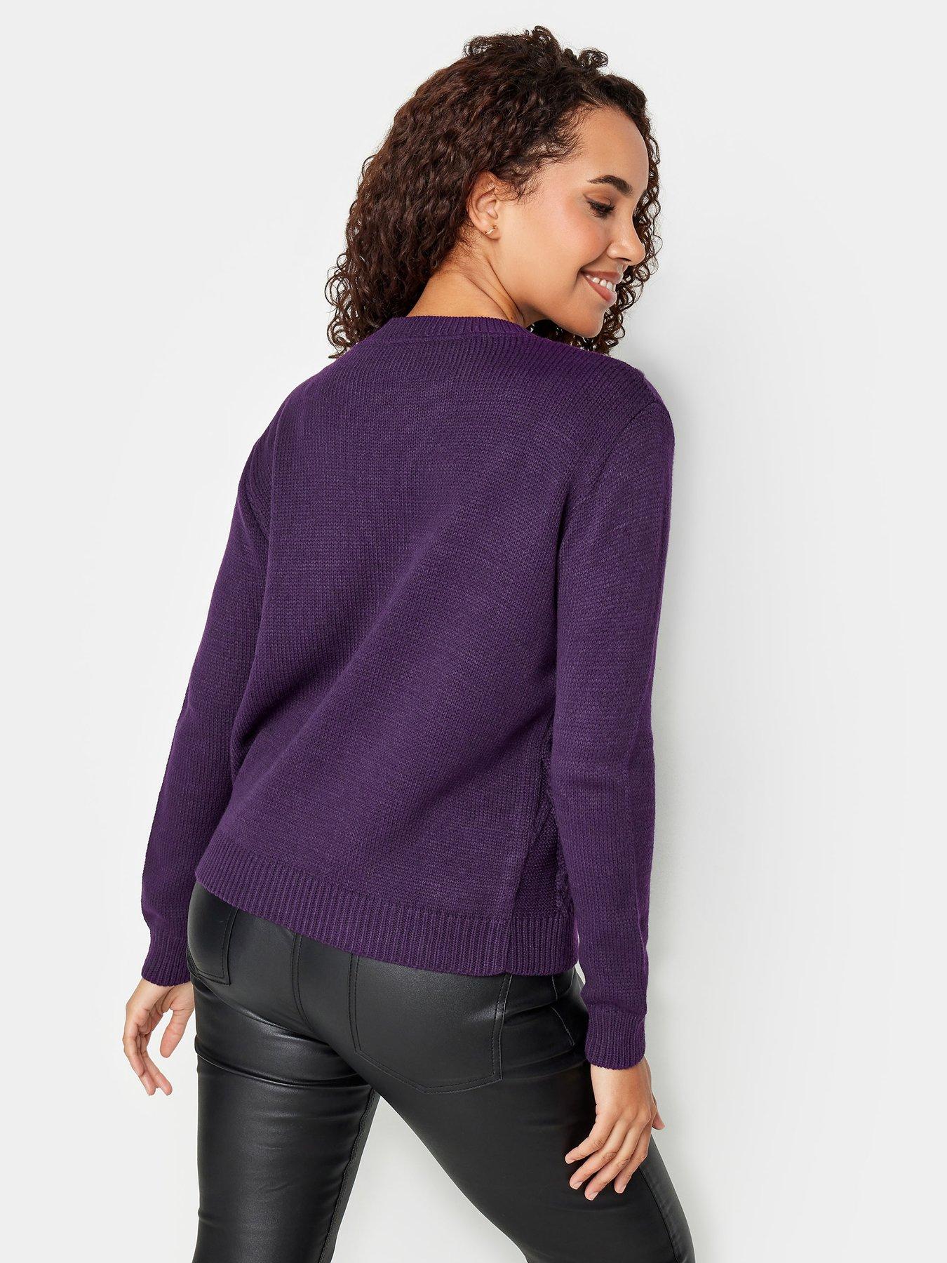 Deep purple outlet jumper