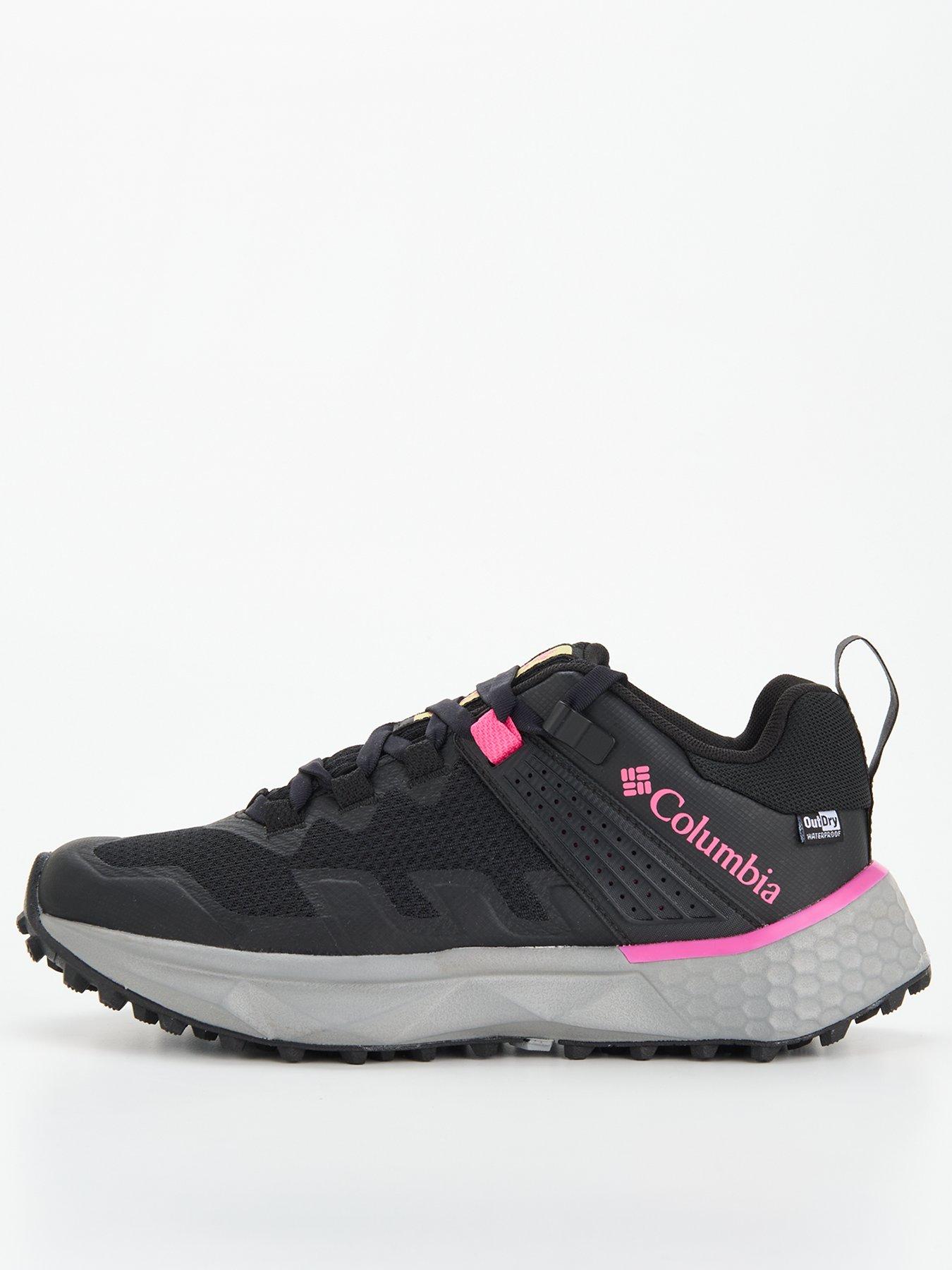 undefined Womens Facet 75 Outdry Waterproof Hiking Shoes - Black/pink
