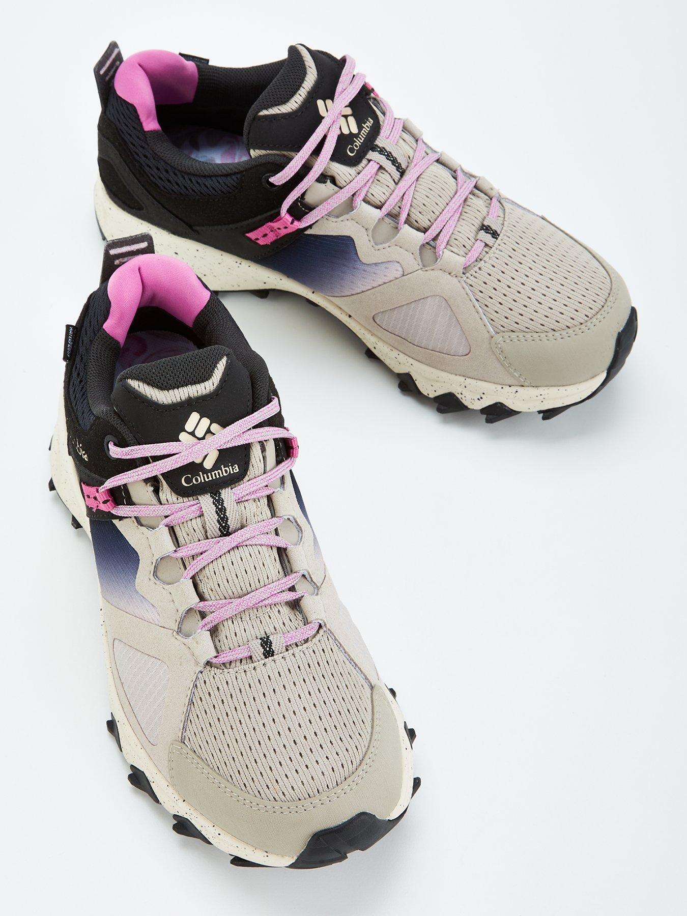Image 4 of 6 of Columbia Womens Peakfreak Hera Outdry Waterproof Hiking Shoes - Grey/pink