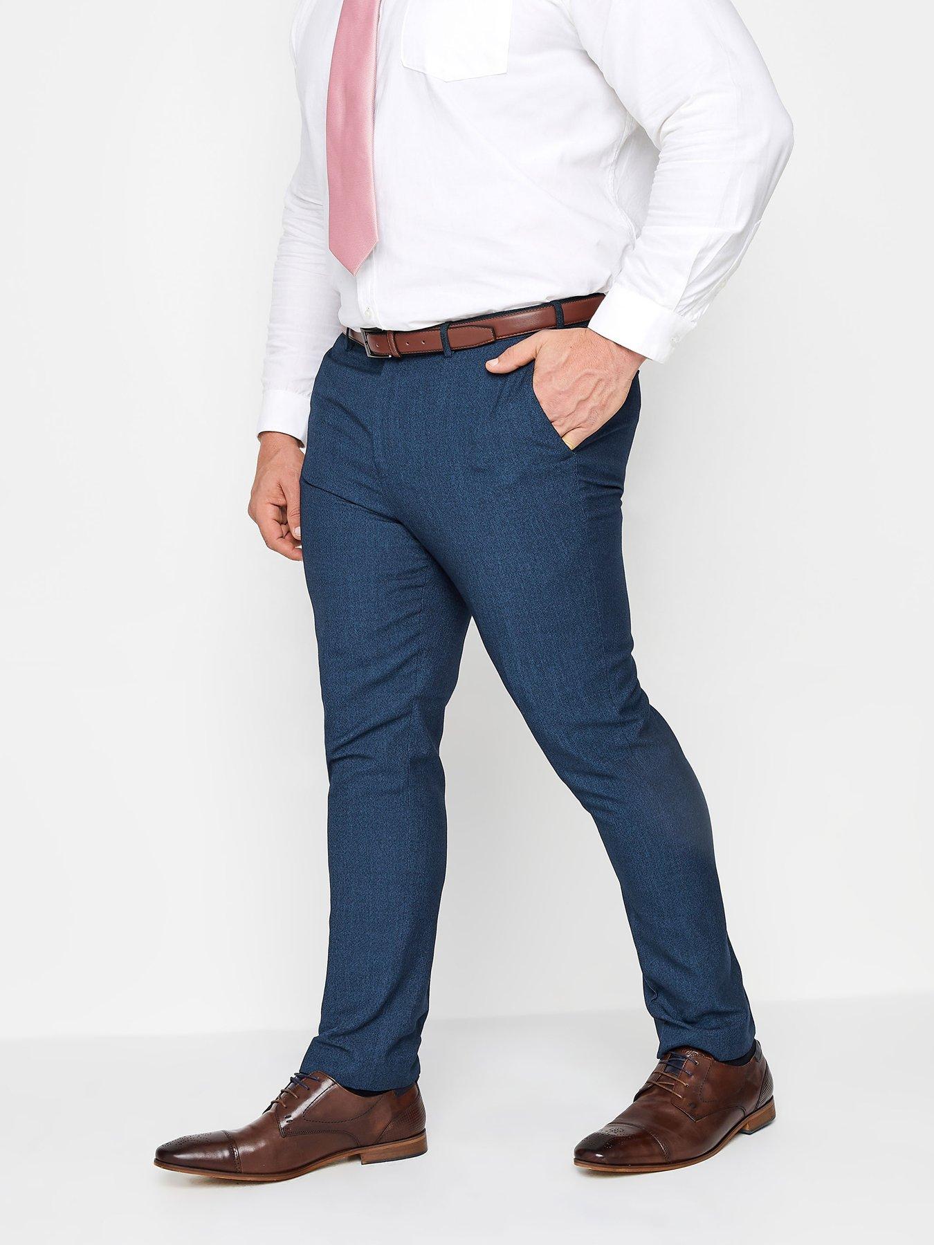  image of badrhino-wedding-trousers-blue