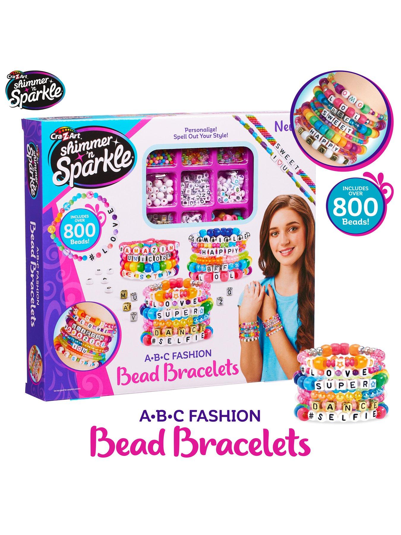  image of shimmer-sparkle-abc-fashion-bead-bracelets