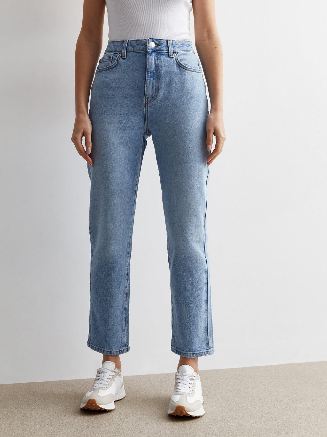 undefined Pale Blue Hannah Straight Leg Jeans