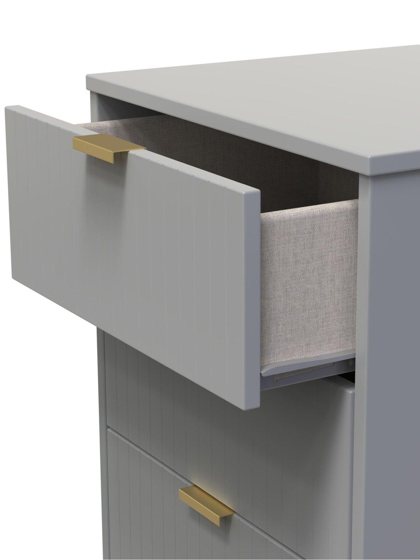  image of swift-andie-ready-assemblednbsp5-drawer-tallboy-grey