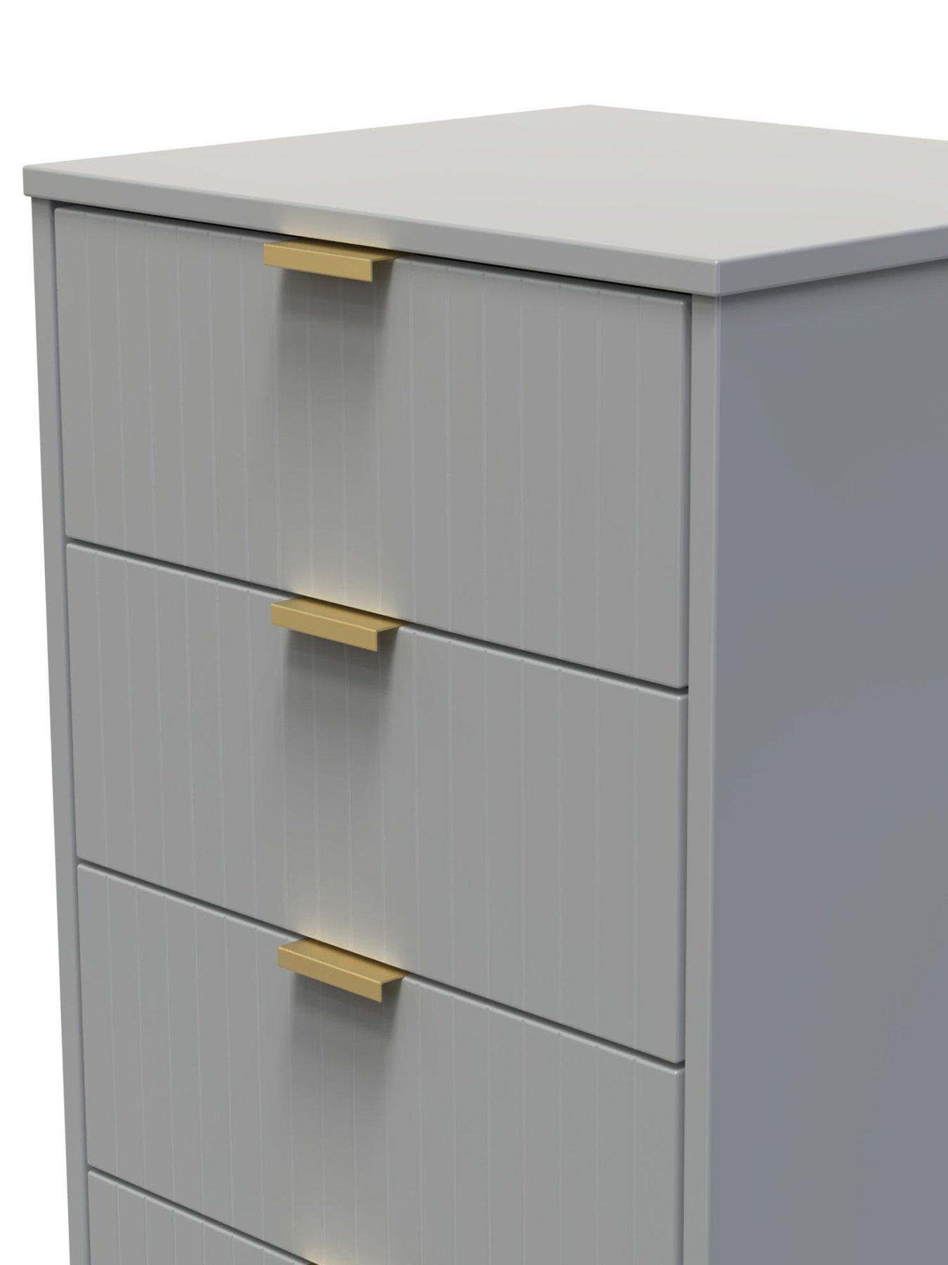 image of swift-andie-ready-assemblednbsp5-drawer-tallboy-grey