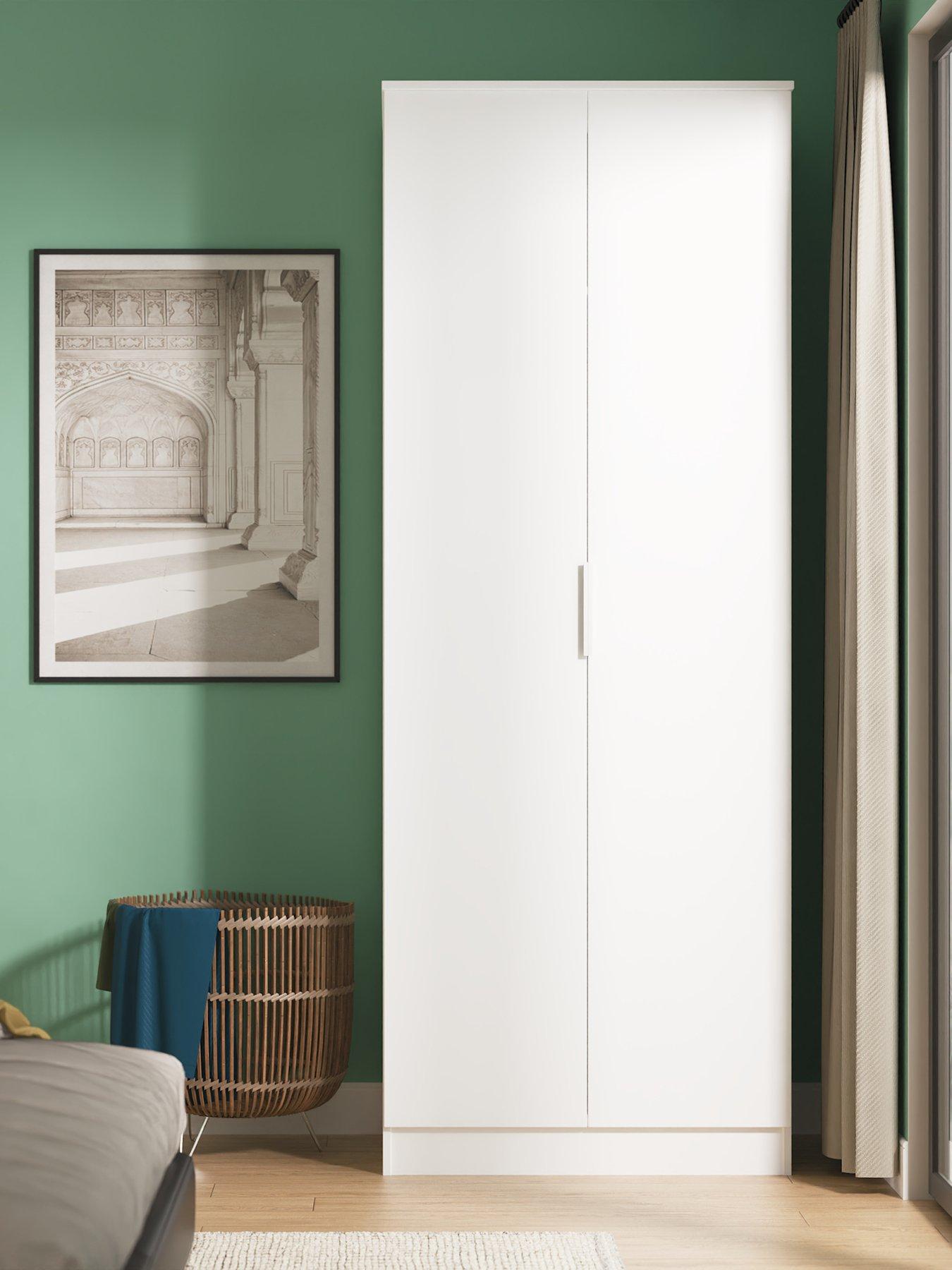 SWIFT Adair Ready Assembled 2 Door Wardrobe - Matt White