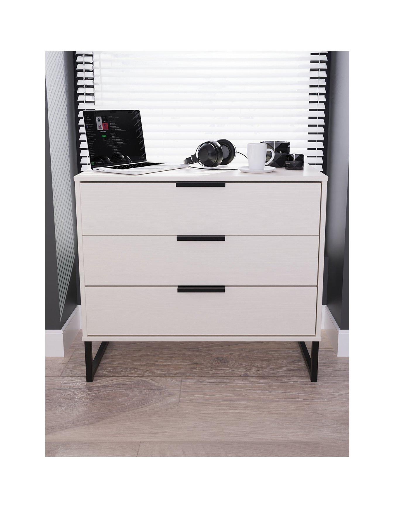 SWIFT Emerson Ready Assembled 3 Drawer Chest