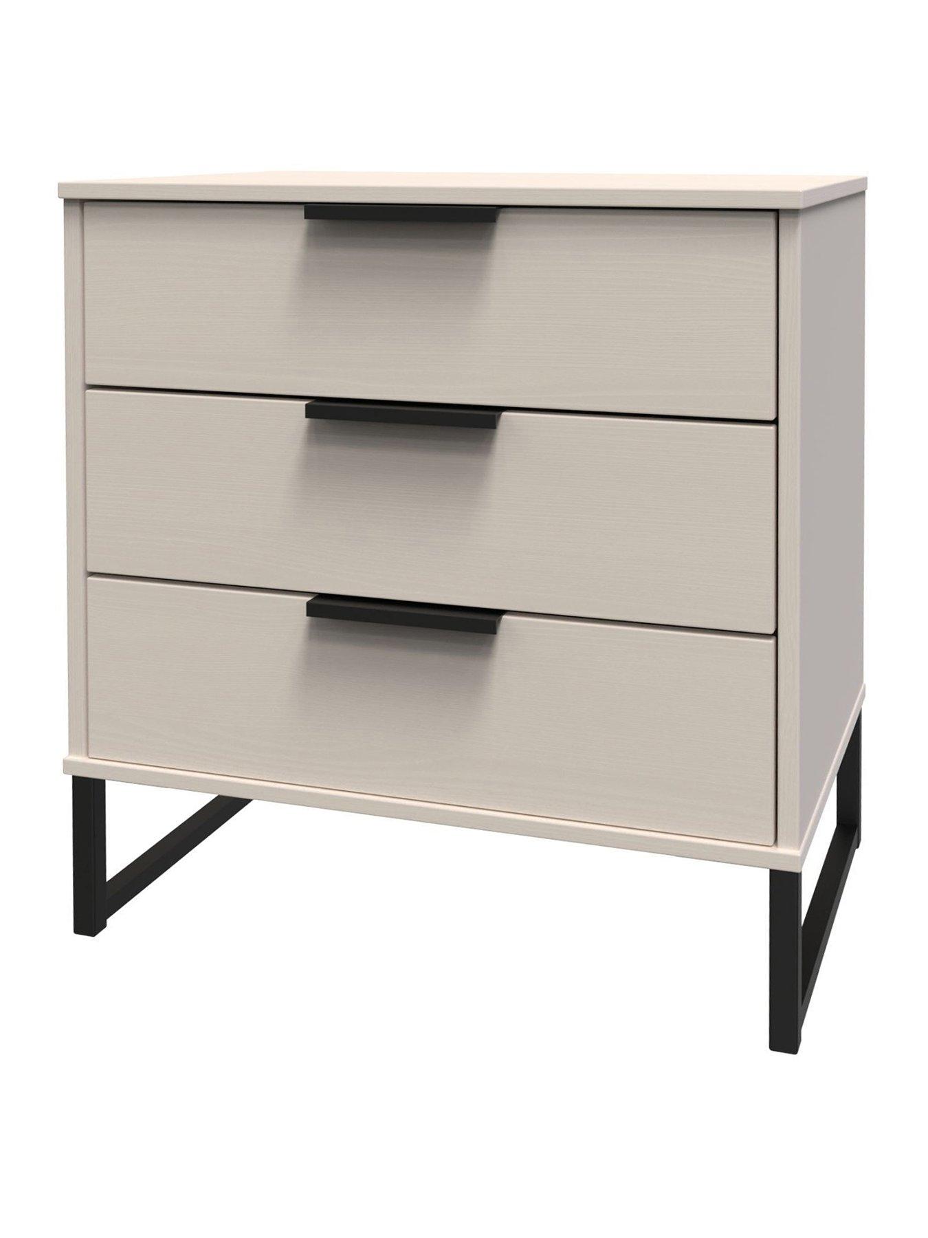 back image of swift-emerson-ready-assembled-3-drawer-chest