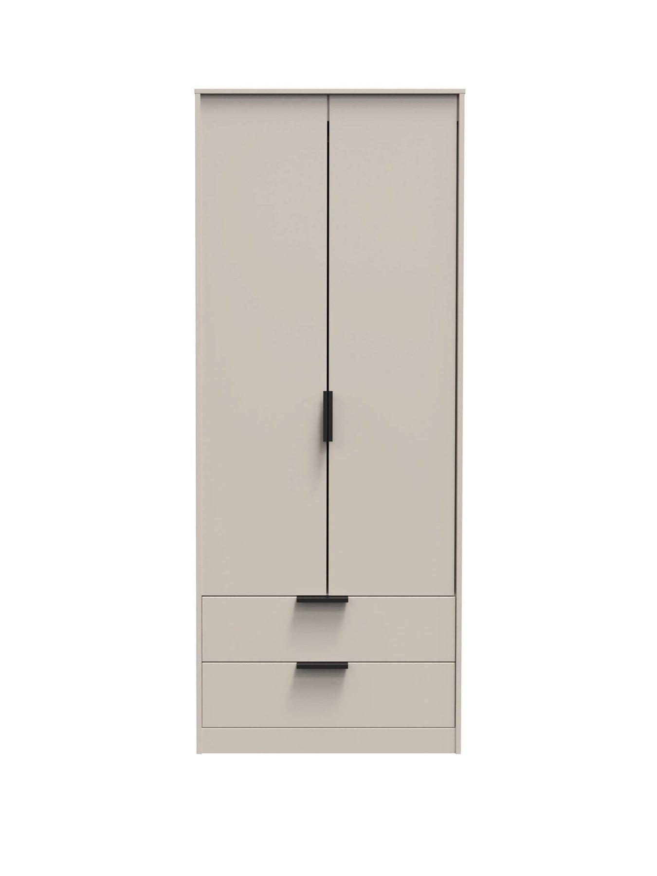 undefined Emerson Ready Assembled 2 Door 2 Drawer Wardrobe